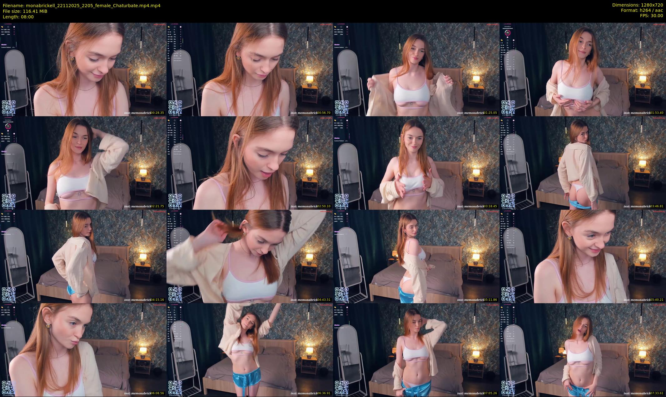 monabrickell — 8 minute Chaturbate female cam show recording, 720p, Nov 22, 2025
