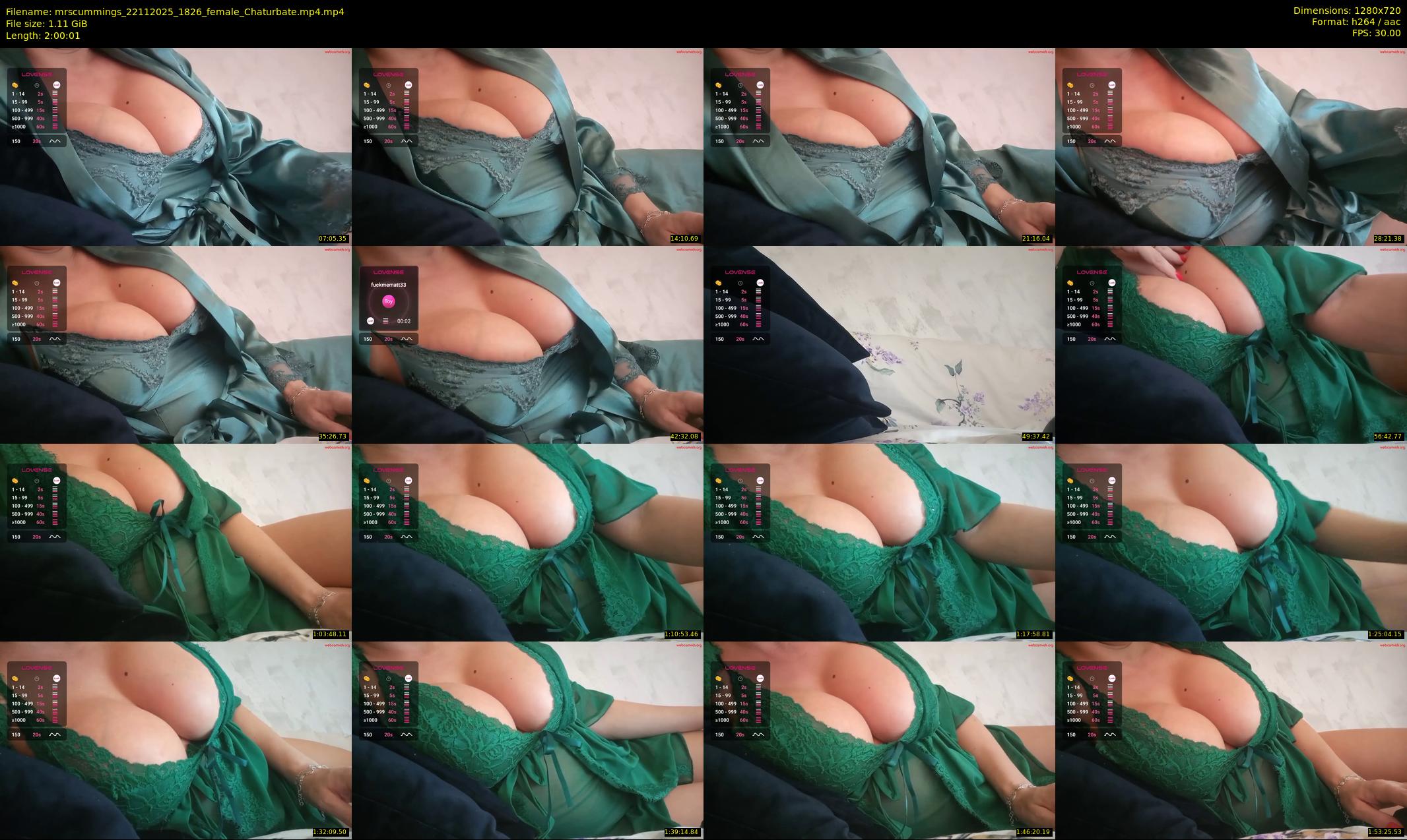 mrscummings — 121 minute Chaturbate female cam show recording, 720p, Nov 22, 2025