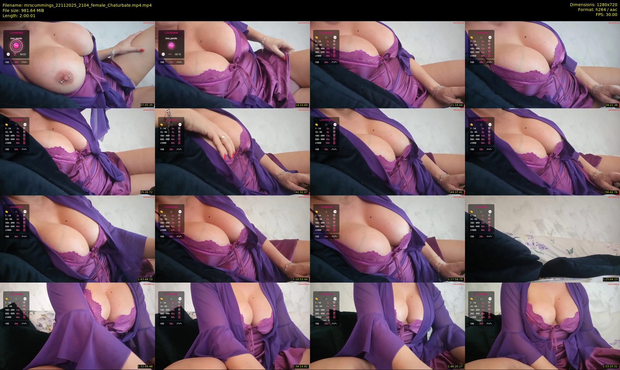 mrscummings — 121 minute Chaturbate female cam show recording, 720p, Nov 22, 2025