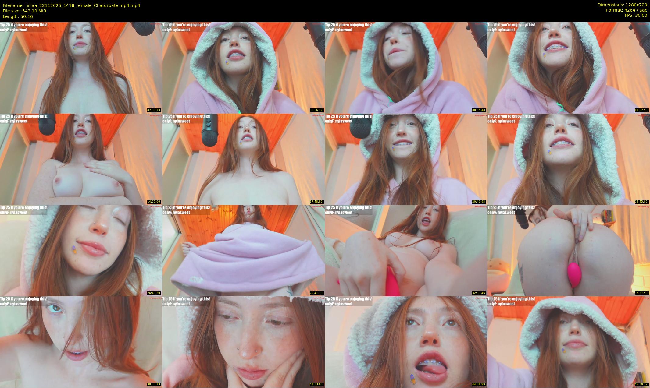 niilaa — 51 minute Chaturbate female cam show recording, 720p, Nov 22, 2025