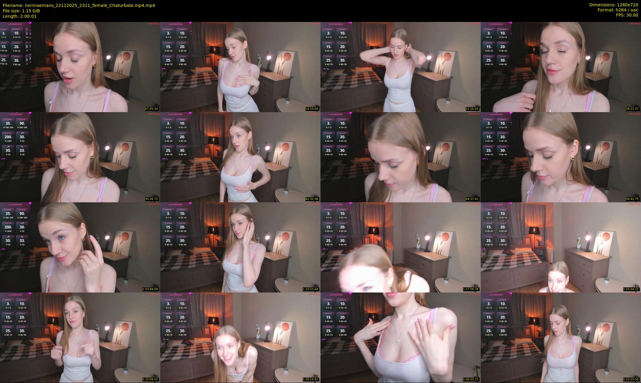 normaemans — 121 minute Chaturbate female cam show recording, 720p, Nov 22, 2025