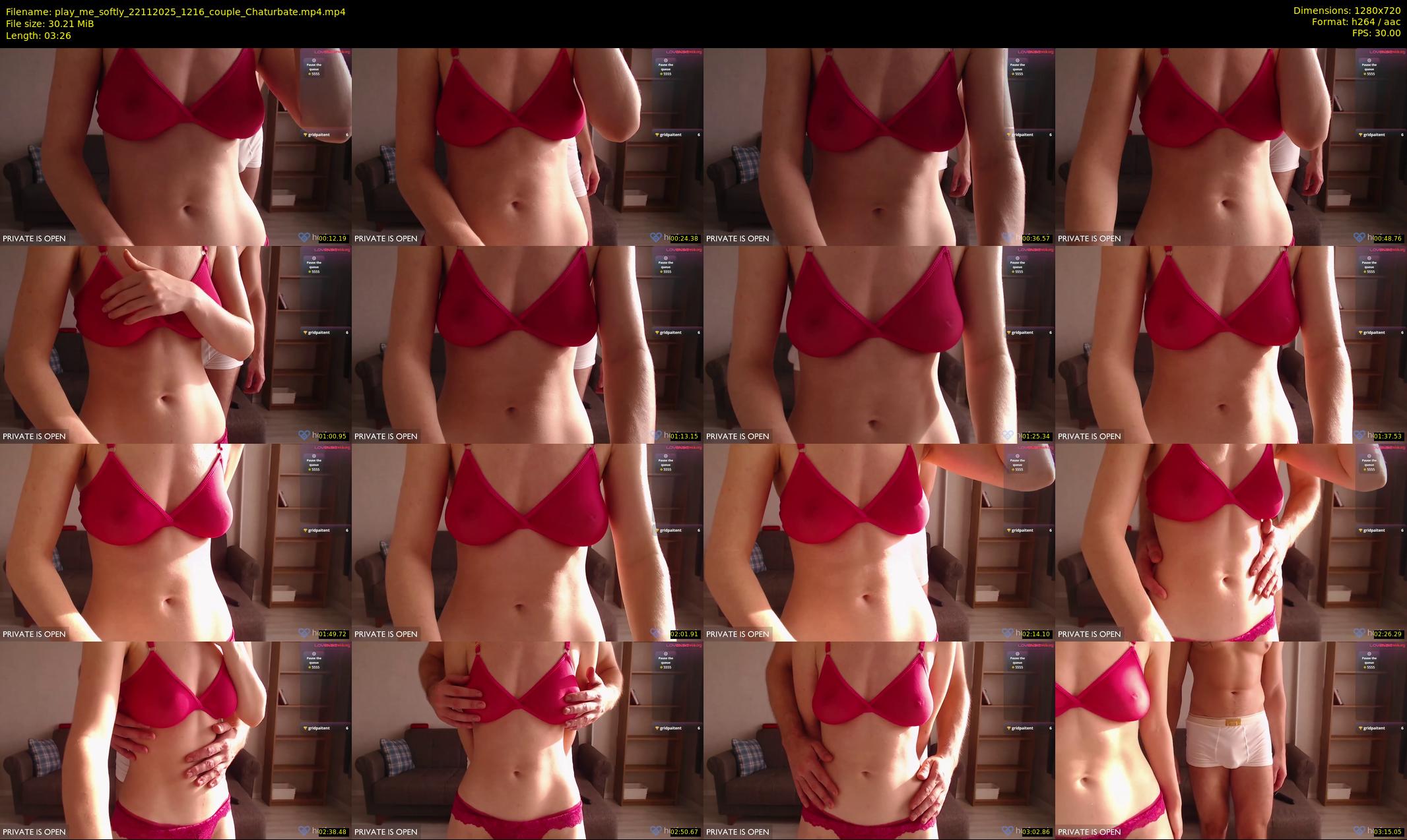 play_me_softly — 4 minute Chaturbate couple cam show recording, 720p, Nov 22, 2025