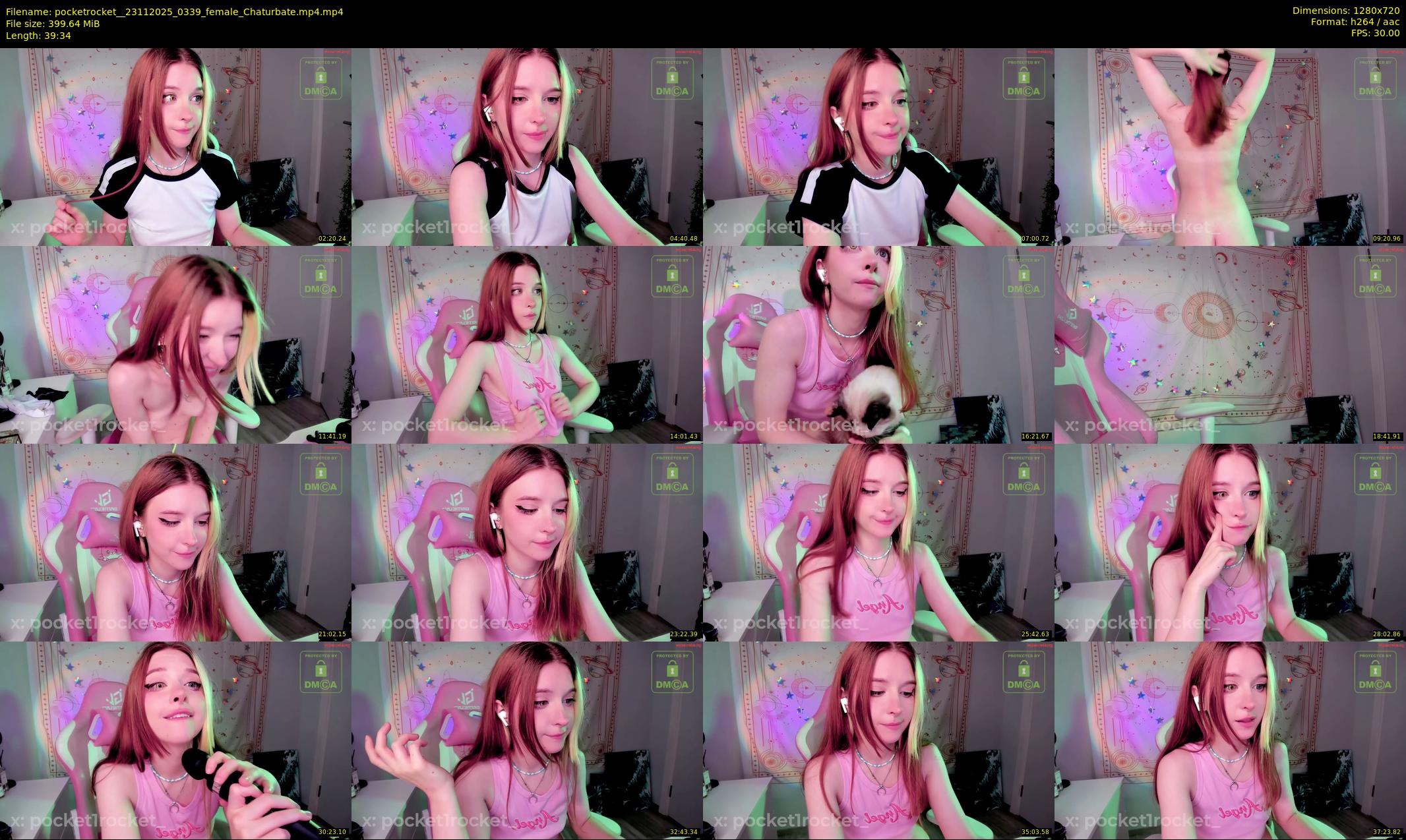 pocketrocket_ — 40 minute Chaturbate female cam show recording, 720p, Nov 23, 2025