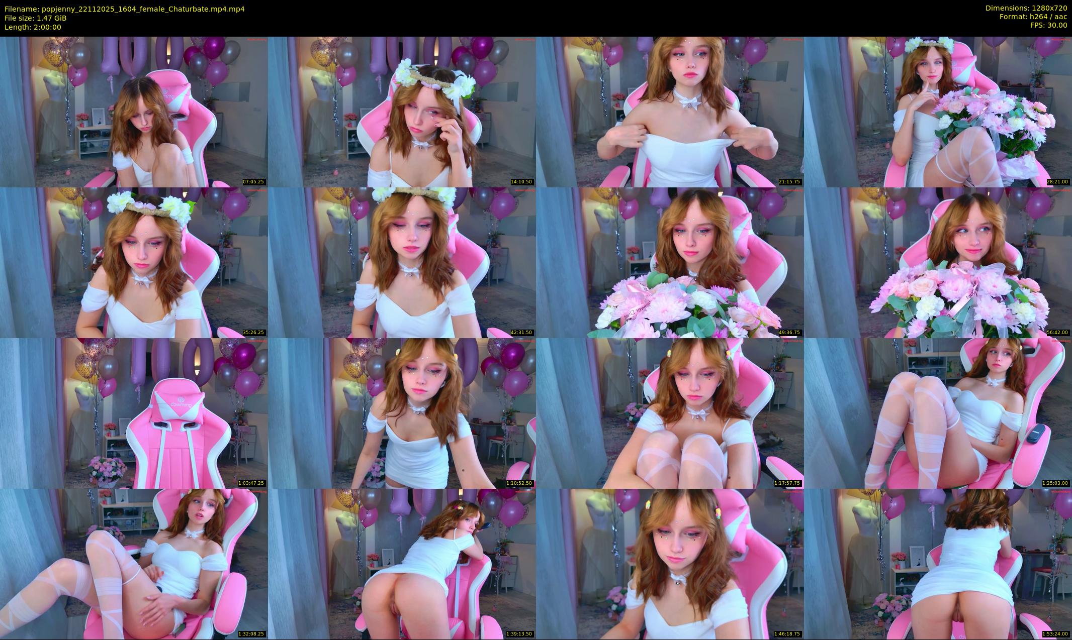 popjenny — 120 minute Chaturbate female cam show recording, 720p, Nov 22, 2025