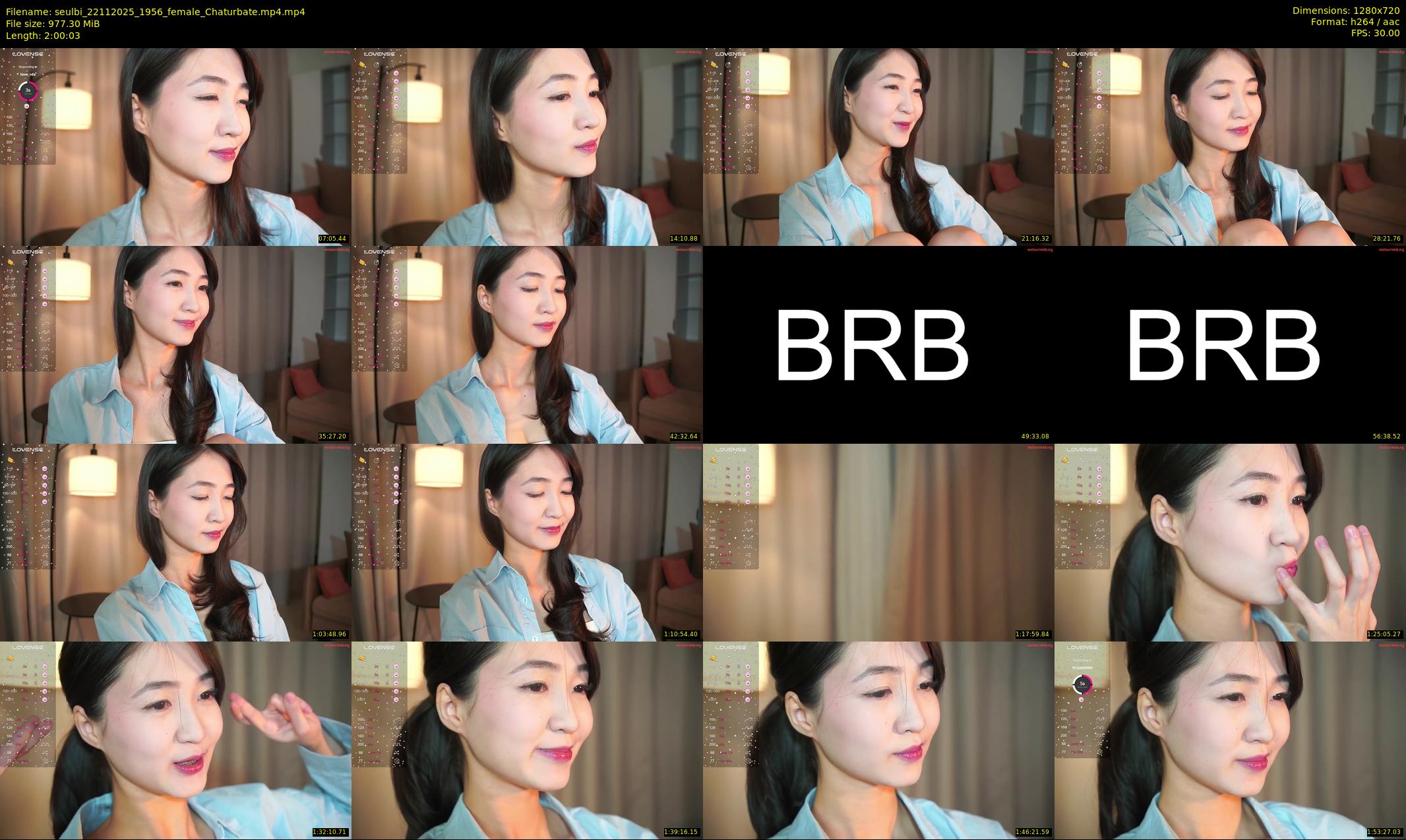 seulbi — 121 minute Chaturbate female cam show recording, 720p, Nov 22, 2025