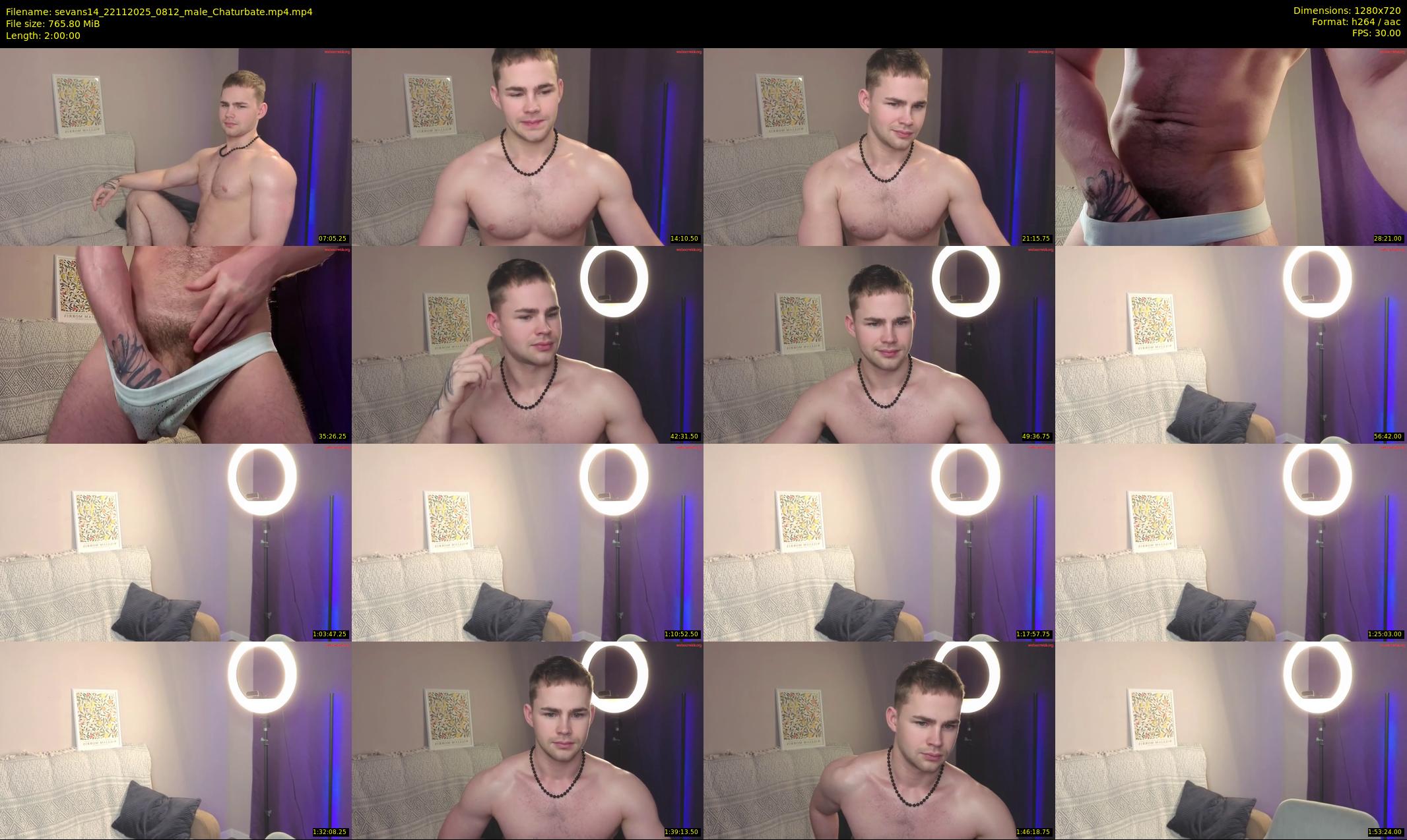 sevans14 — 120 minute Chaturbate male cam show recording, 720p, Nov 22, 2025