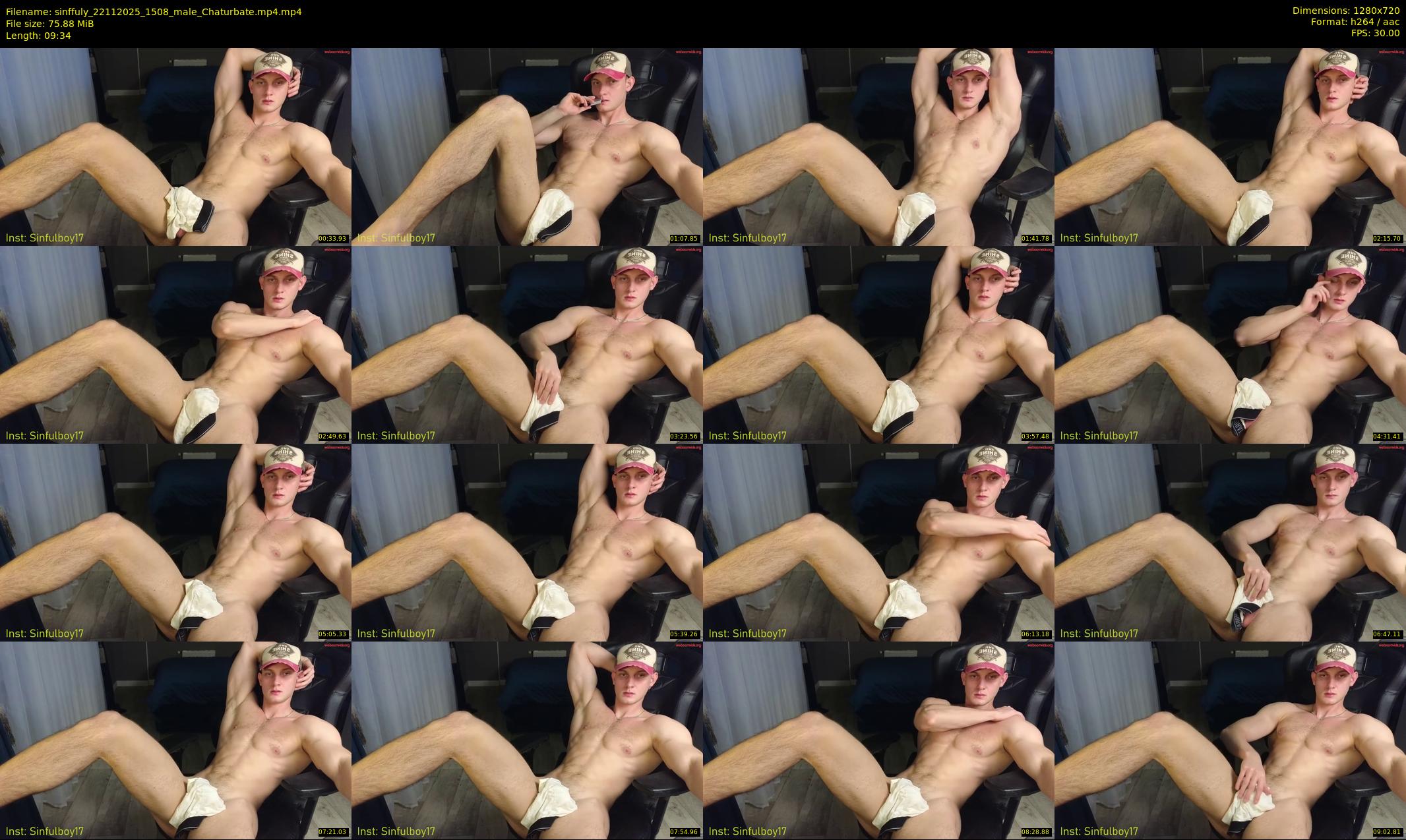 sinffuly — 10 minute Chaturbate male cam show recording, 720p, Nov 22, 2025