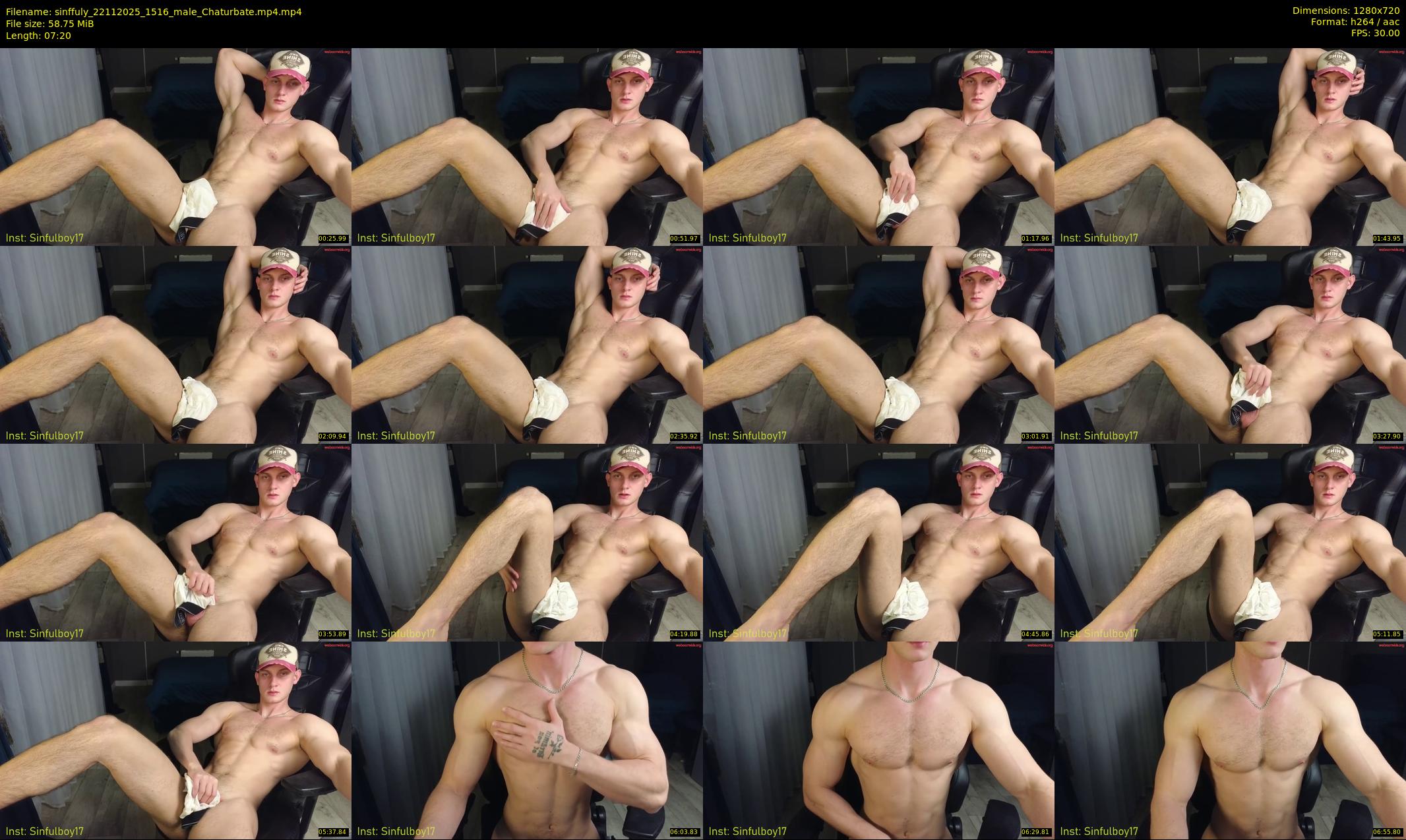 sinffuly — 8 minute Chaturbate male cam show recording, 720p, Nov 22, 2025