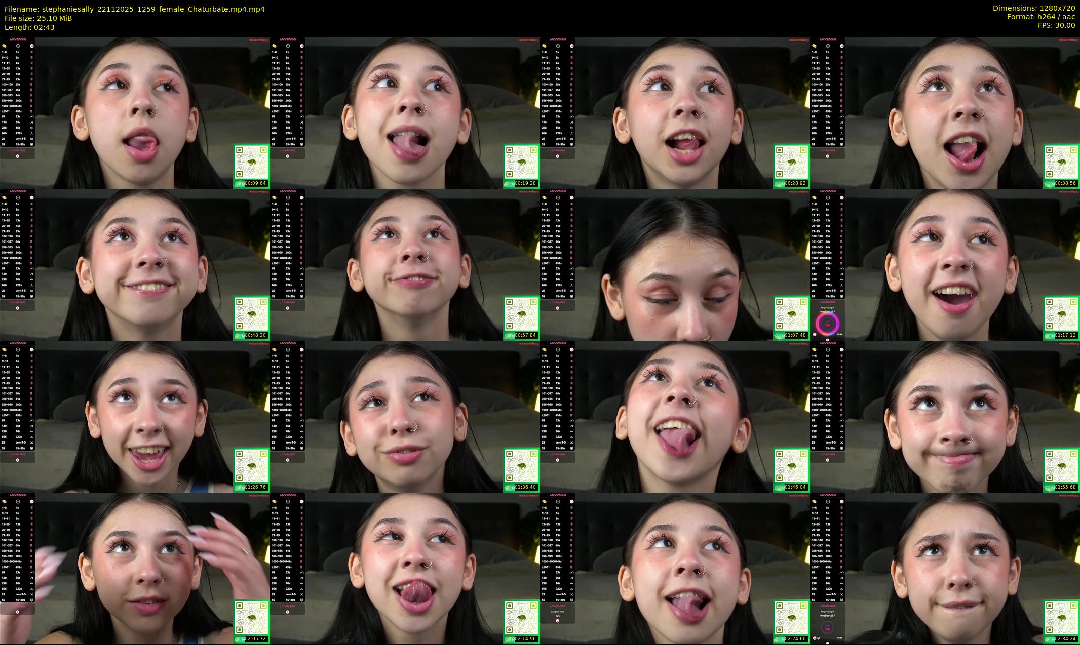 stephaniesally — 3 minute Chaturbate female cam show recording, 720p, Nov 22, 2025