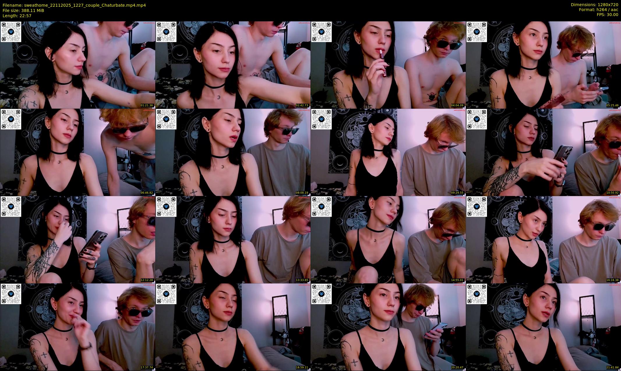 sweathome — 23 minute Chaturbate couple cam show recording, 720p, Nov 22, 2025