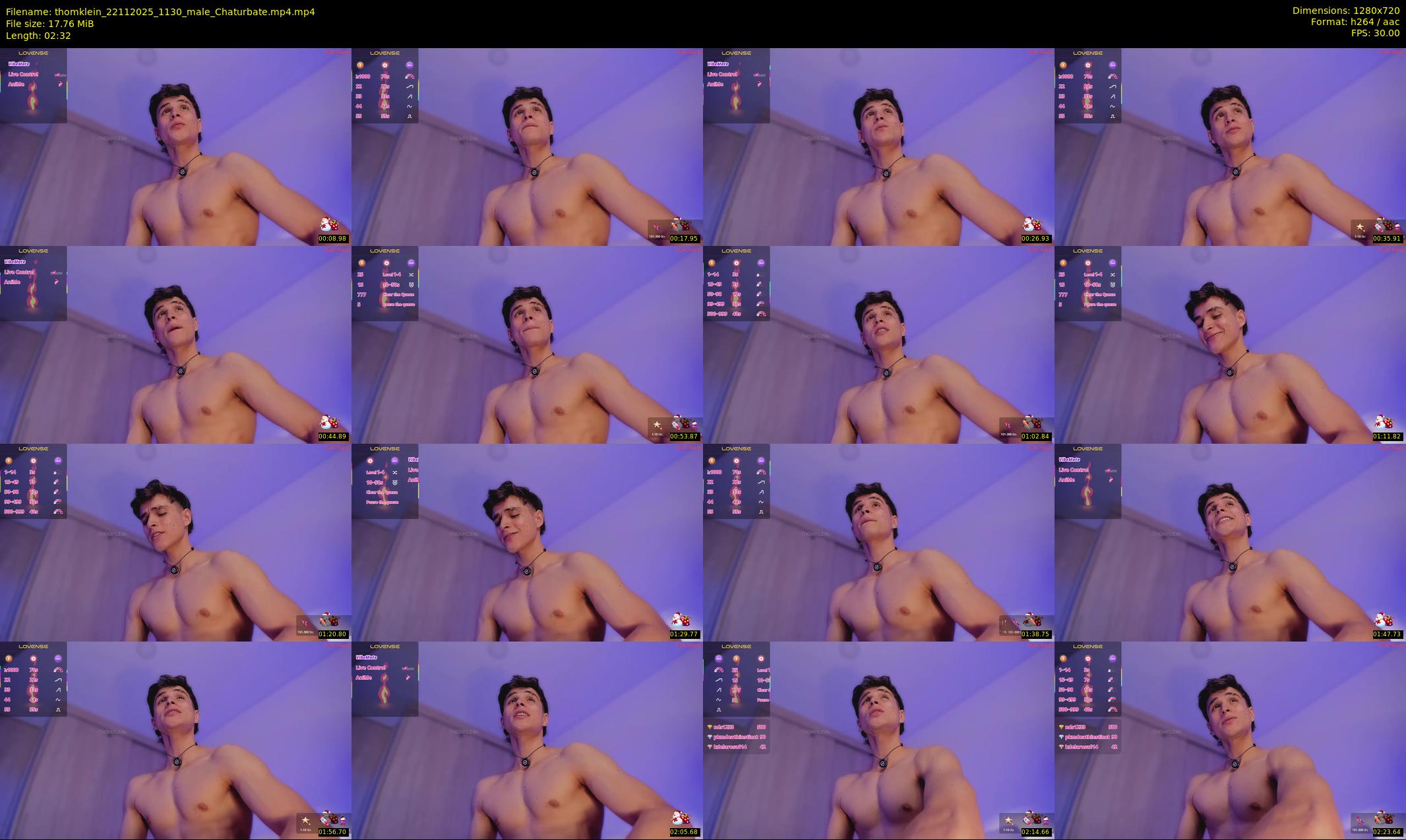 thomklein — 3 minute Chaturbate male cam show recording, 720p, Nov 22, 2025