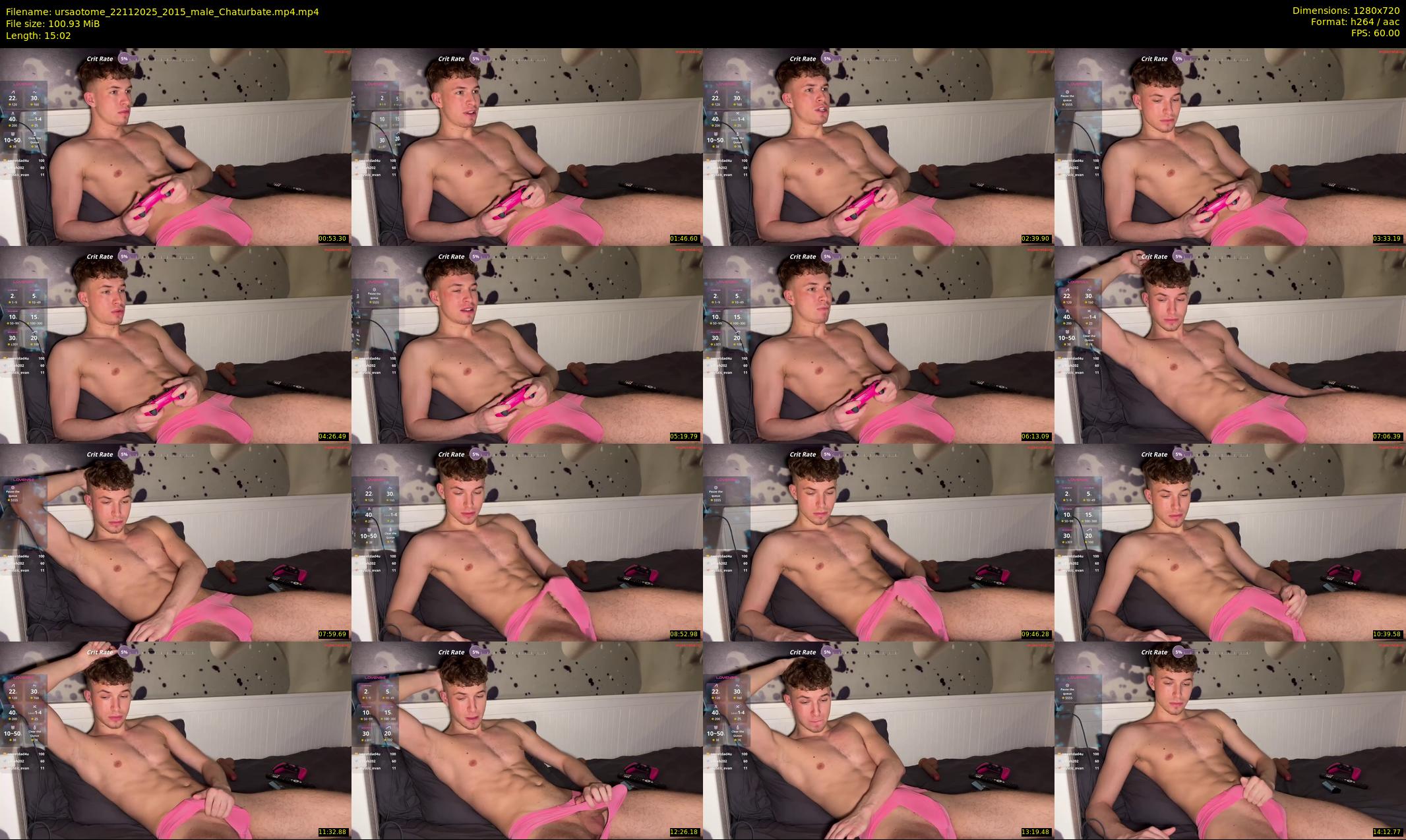 ursaotome — 16 minute Chaturbate male cam show recording, 720p, Nov 22, 2025