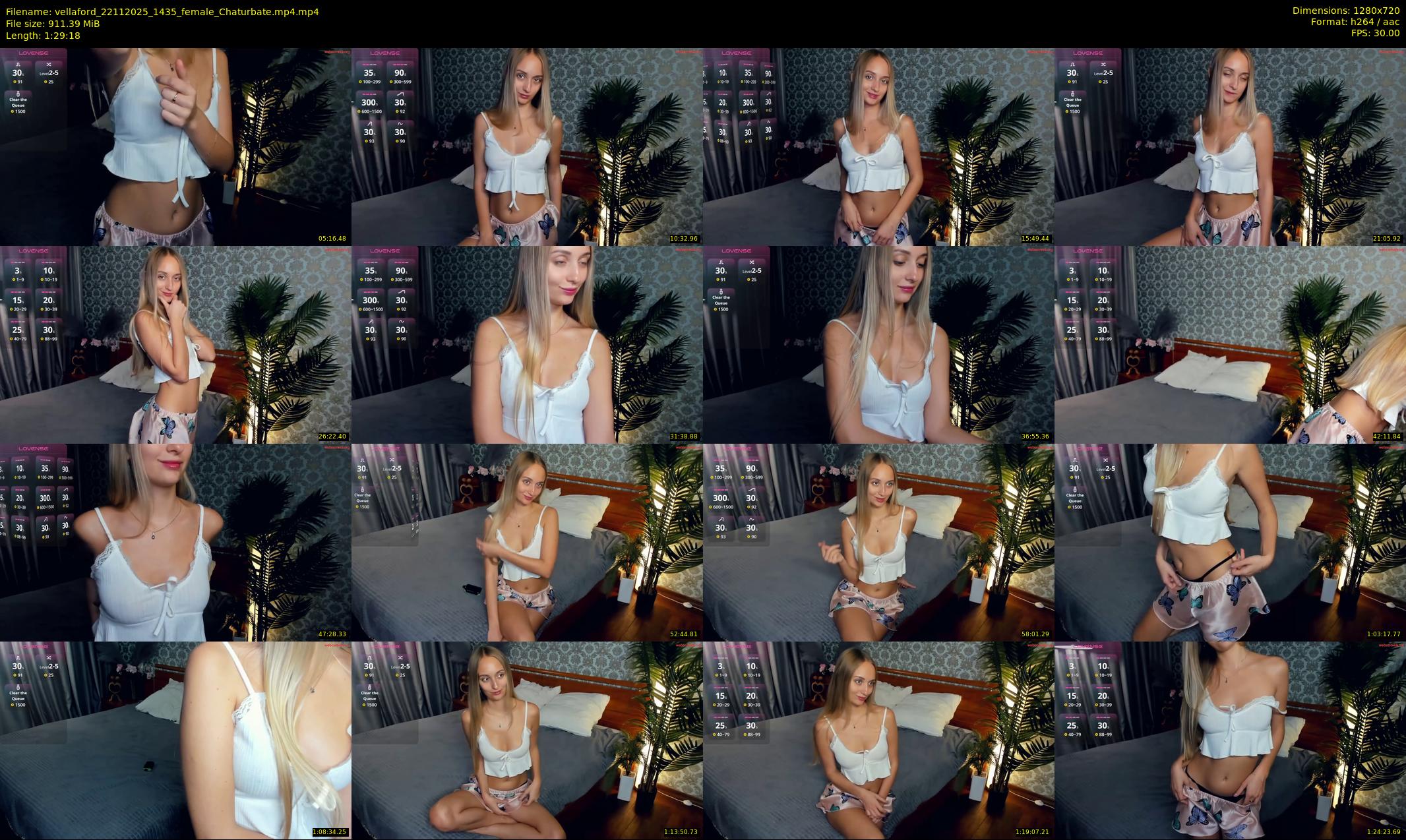 vellaford — 90 minute Chaturbate female cam show recording, 720p, Nov 22, 2025