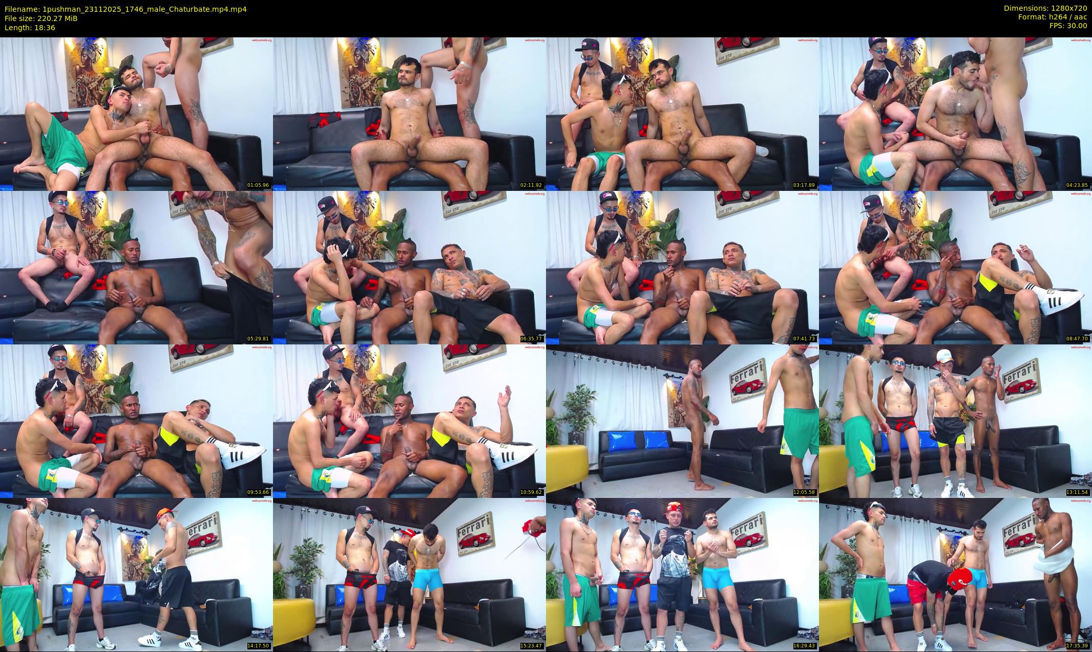 1pushman — 19 minute Chaturbate male cam show recording, 720p, Nov 23, 2025