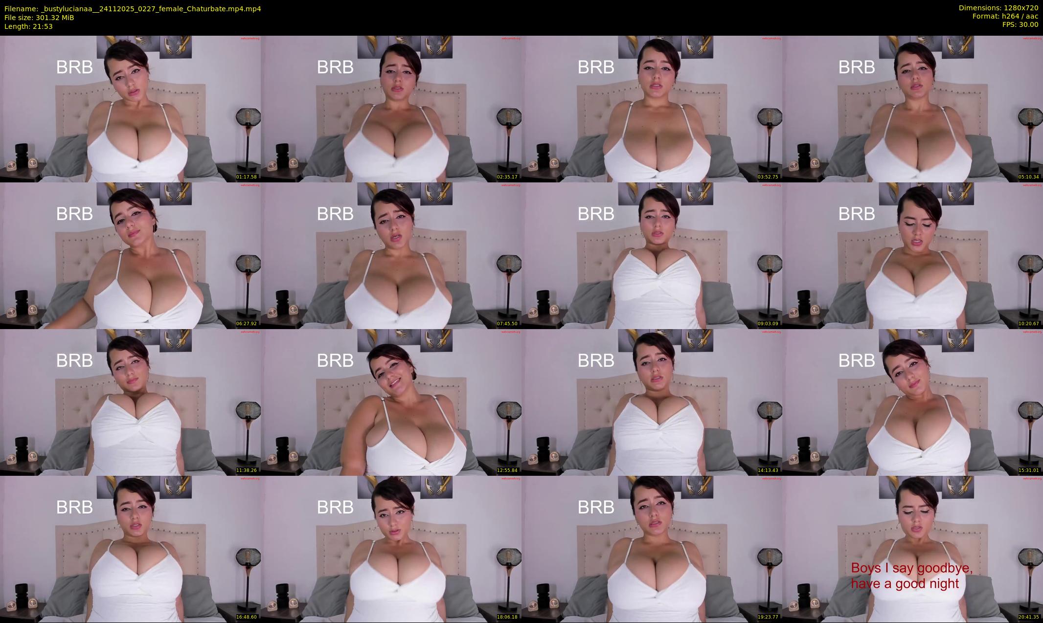 _bustylucianaa_ — 22 minute Chaturbate female cam show recording, 720p, Nov 24, 2025