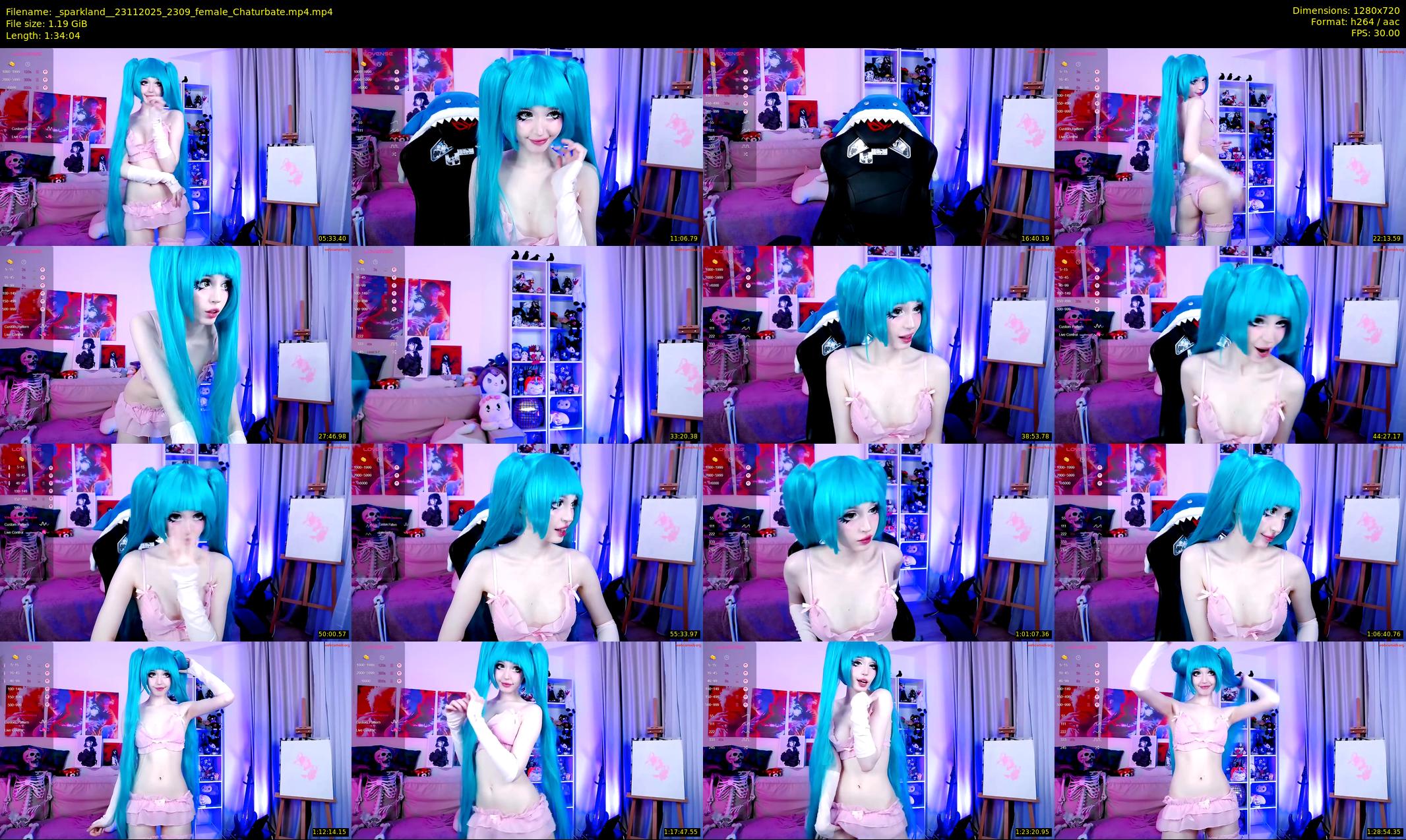 _sparkland_ — 95 minute Chaturbate female cam show recording, 720p, Nov 23, 2025