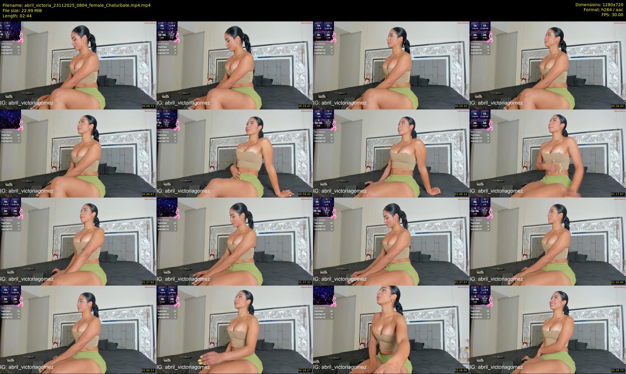 abril_victoria — 3 minute Chaturbate female cam show recording, 720p, Nov 23, 2025