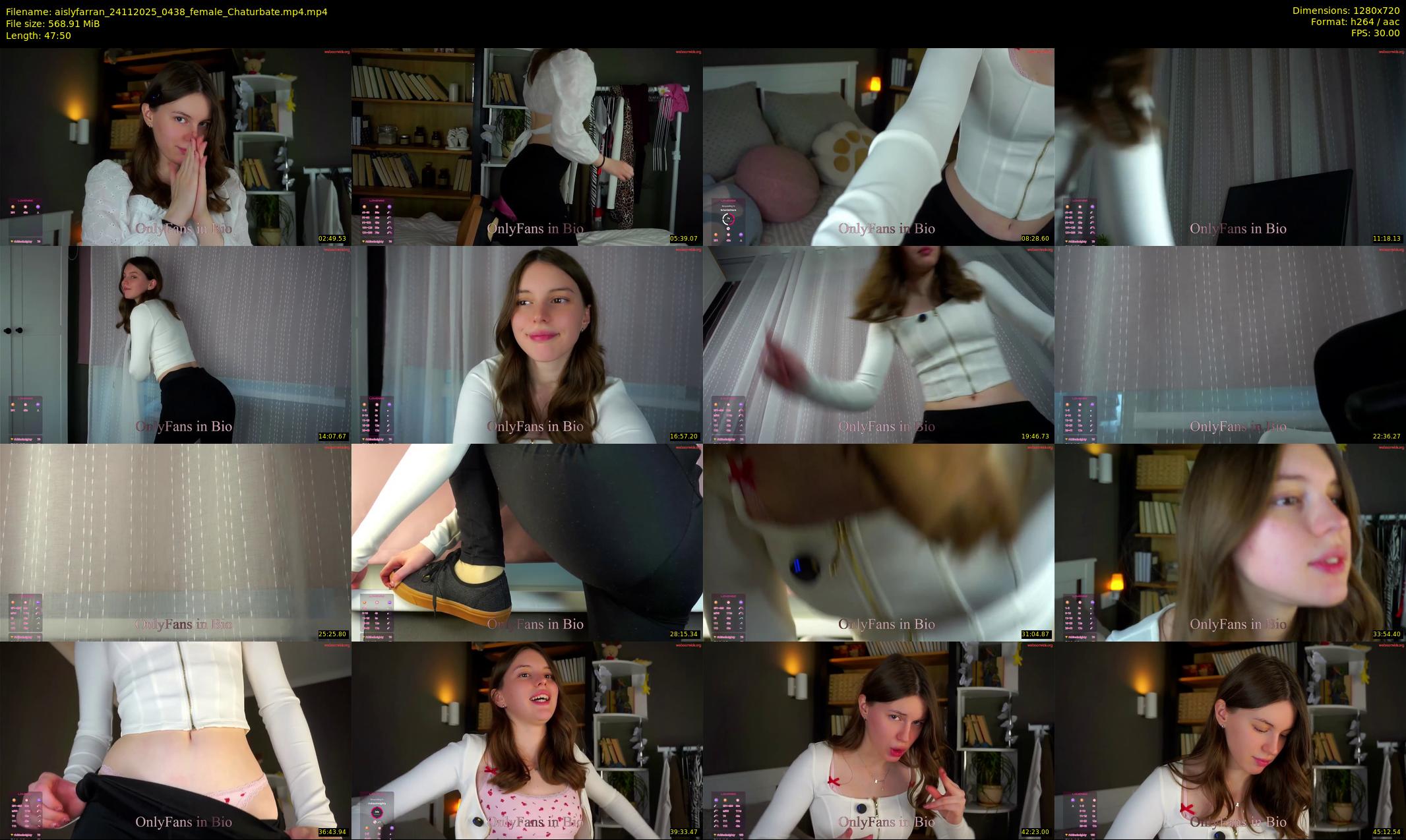 aislyfarran — 48 minute Chaturbate female cam show recording, 720p, Nov 24, 2025