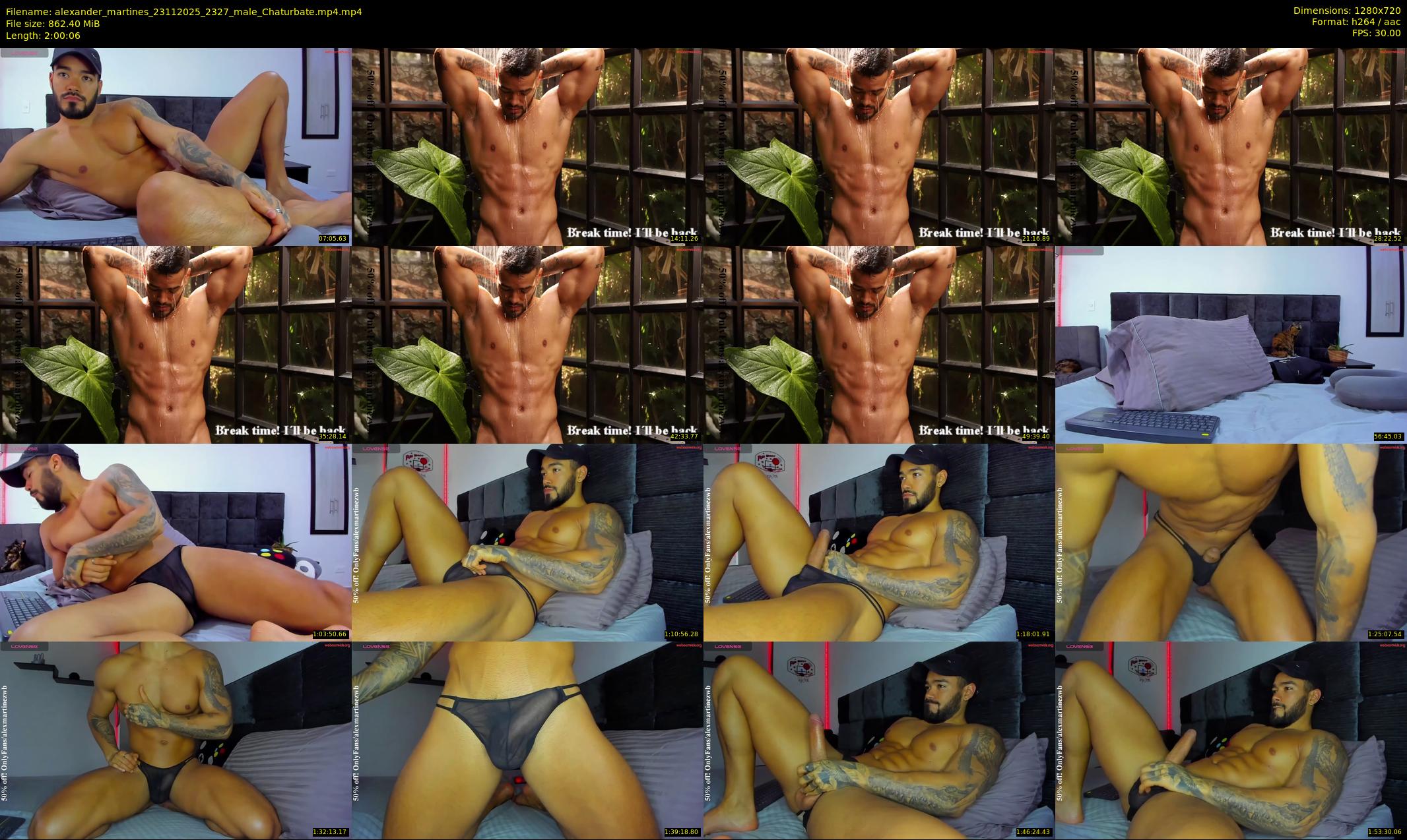 alexander_martines — 121 minute Chaturbate male cam show recording, 720p, Nov 23, 2025