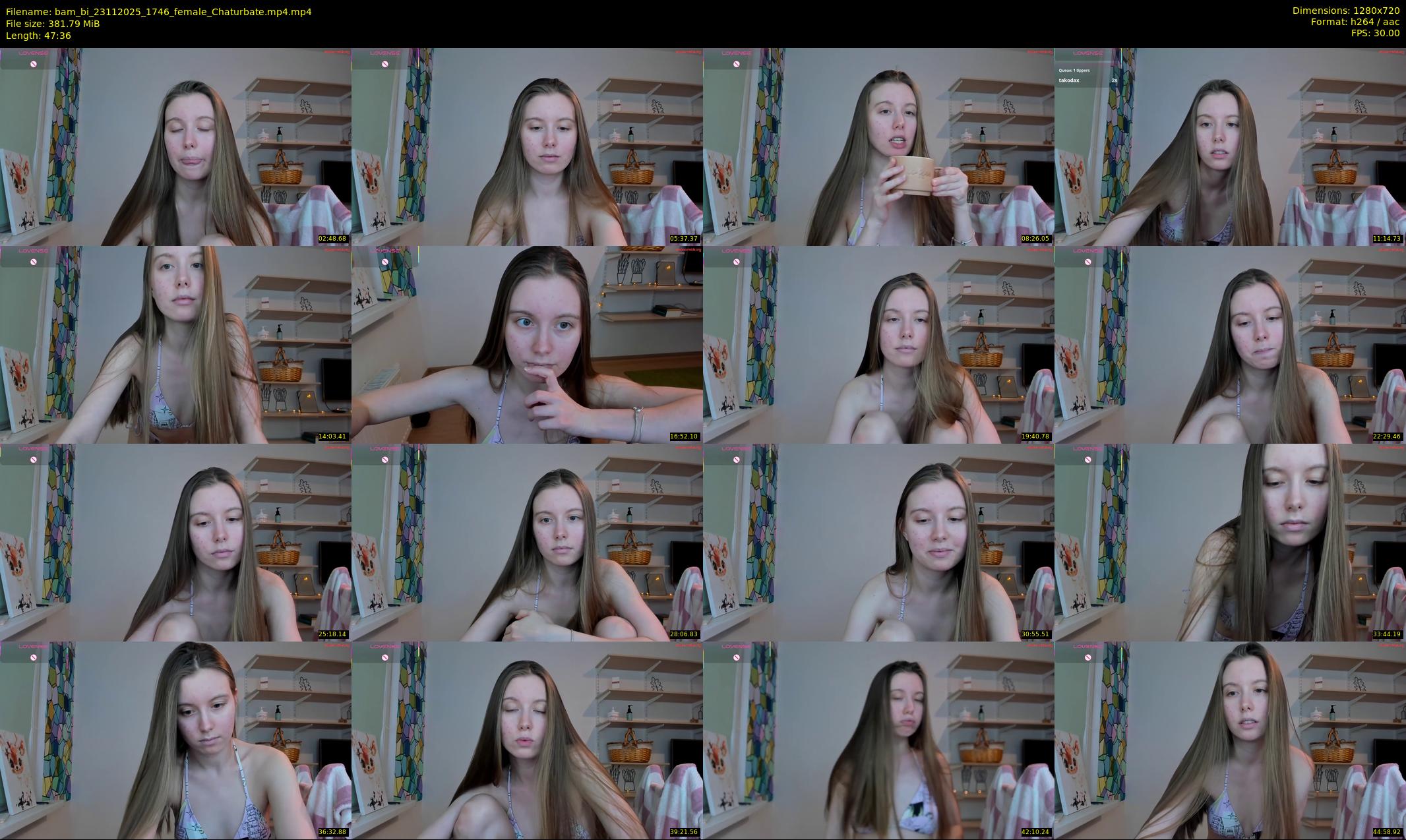 bam_bi — 48 minute Chaturbate female cam show recording, 720p, Nov 23, 2025