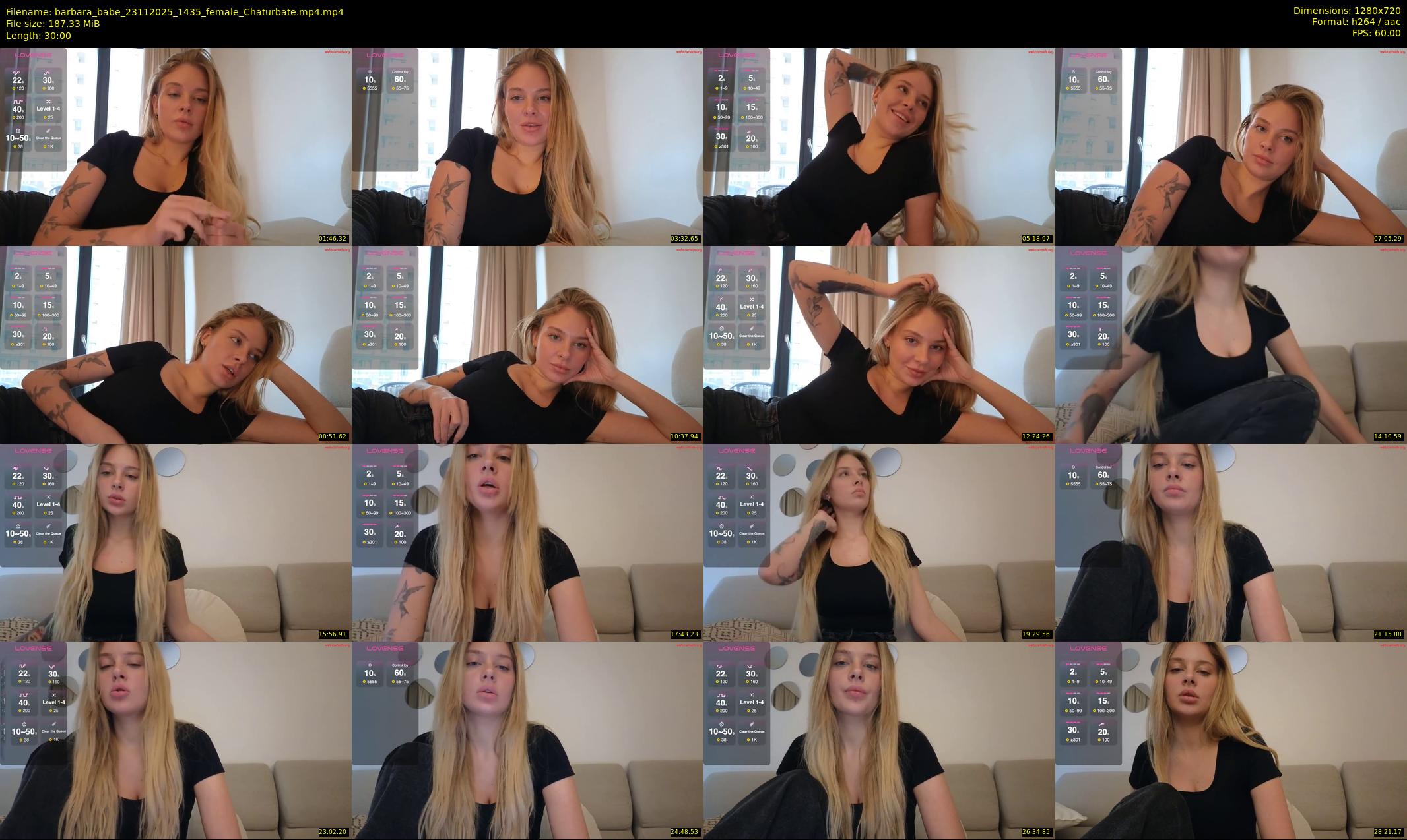 barbara_babe — 30 minute Chaturbate female cam show recording, 720p, Nov 23, 2025