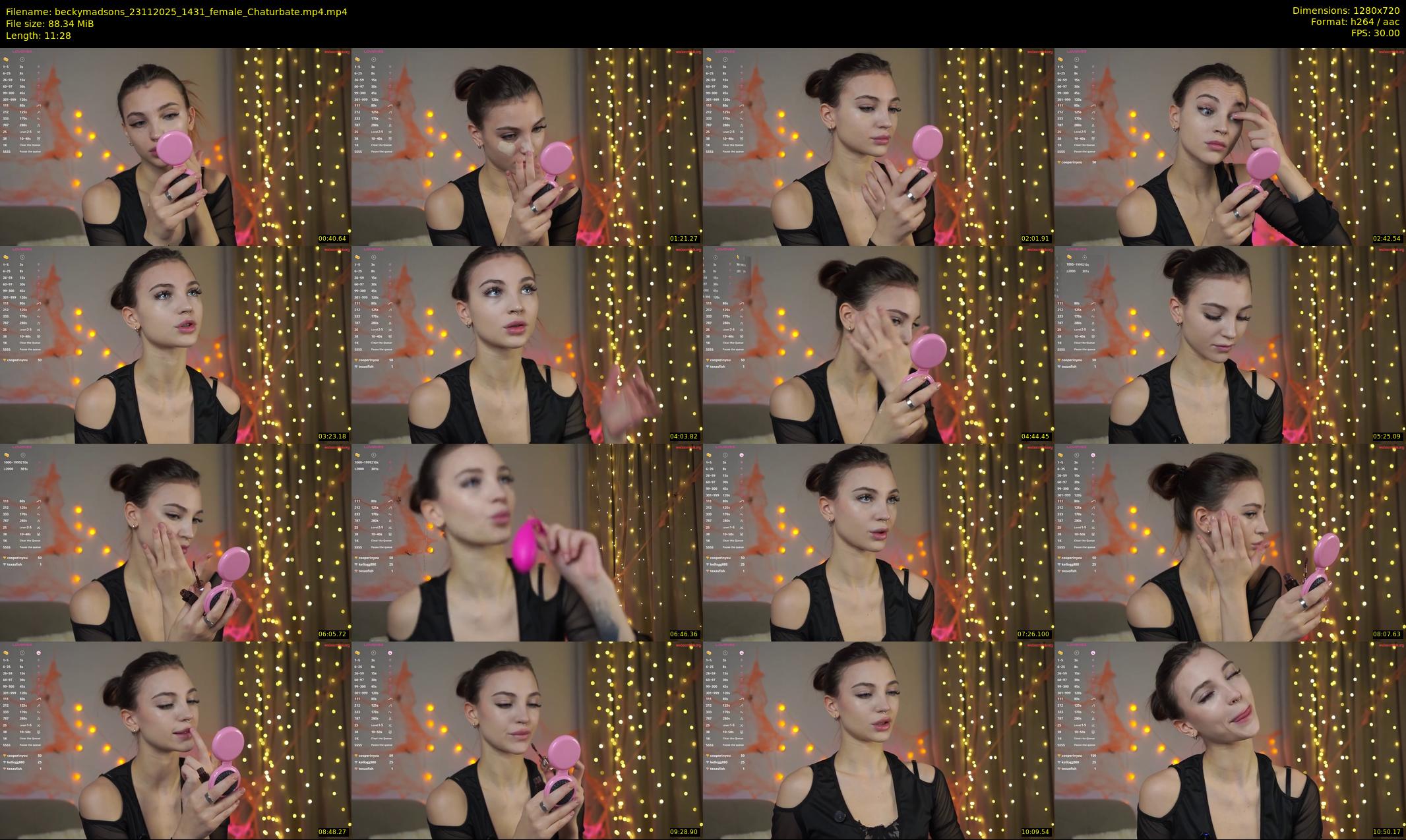 beckymadsons — 12 minute Chaturbate female cam show recording, 720p, Nov 23, 2025