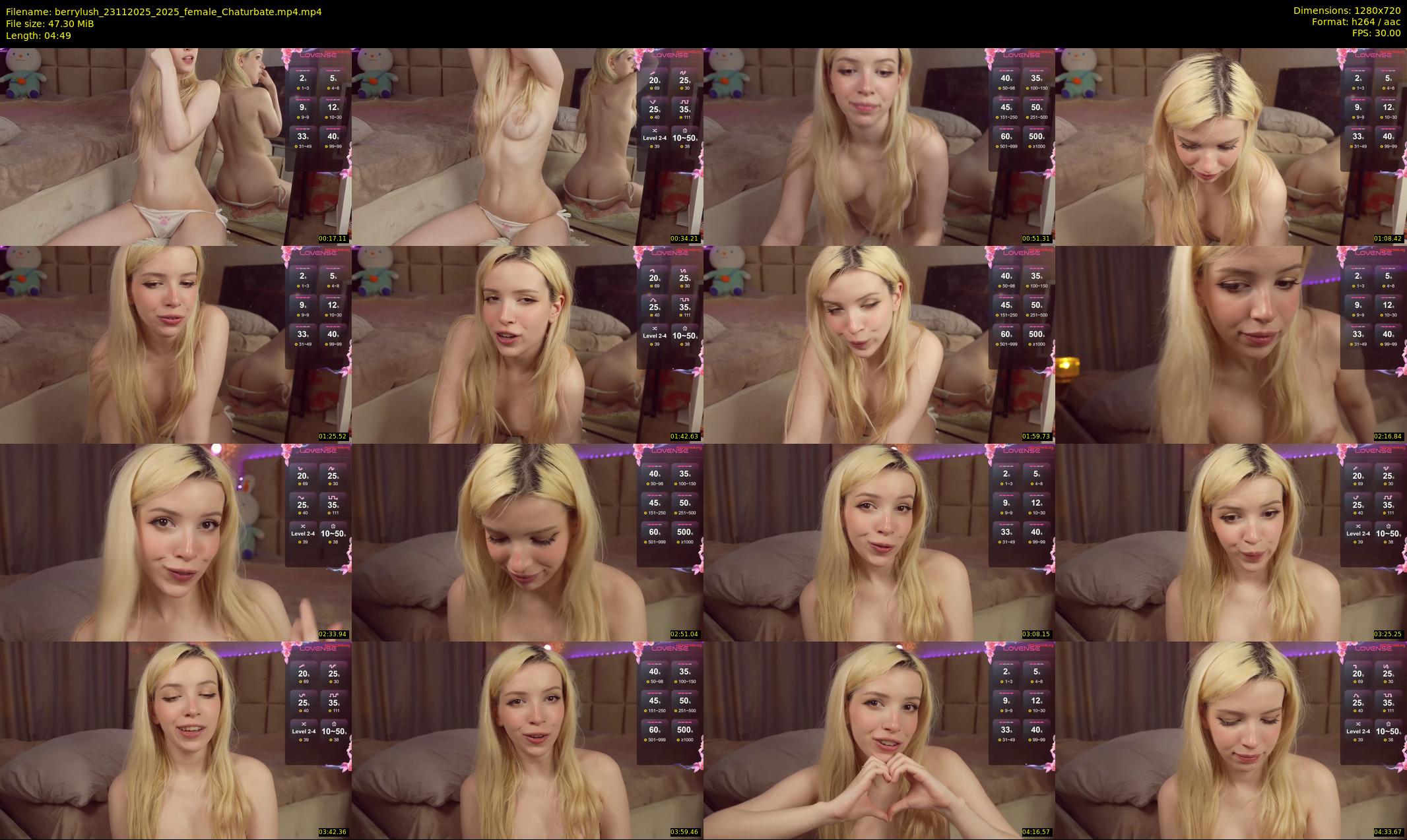 berrylush — 5 minute Chaturbate female cam show recording, 720p, Nov 23, 2025