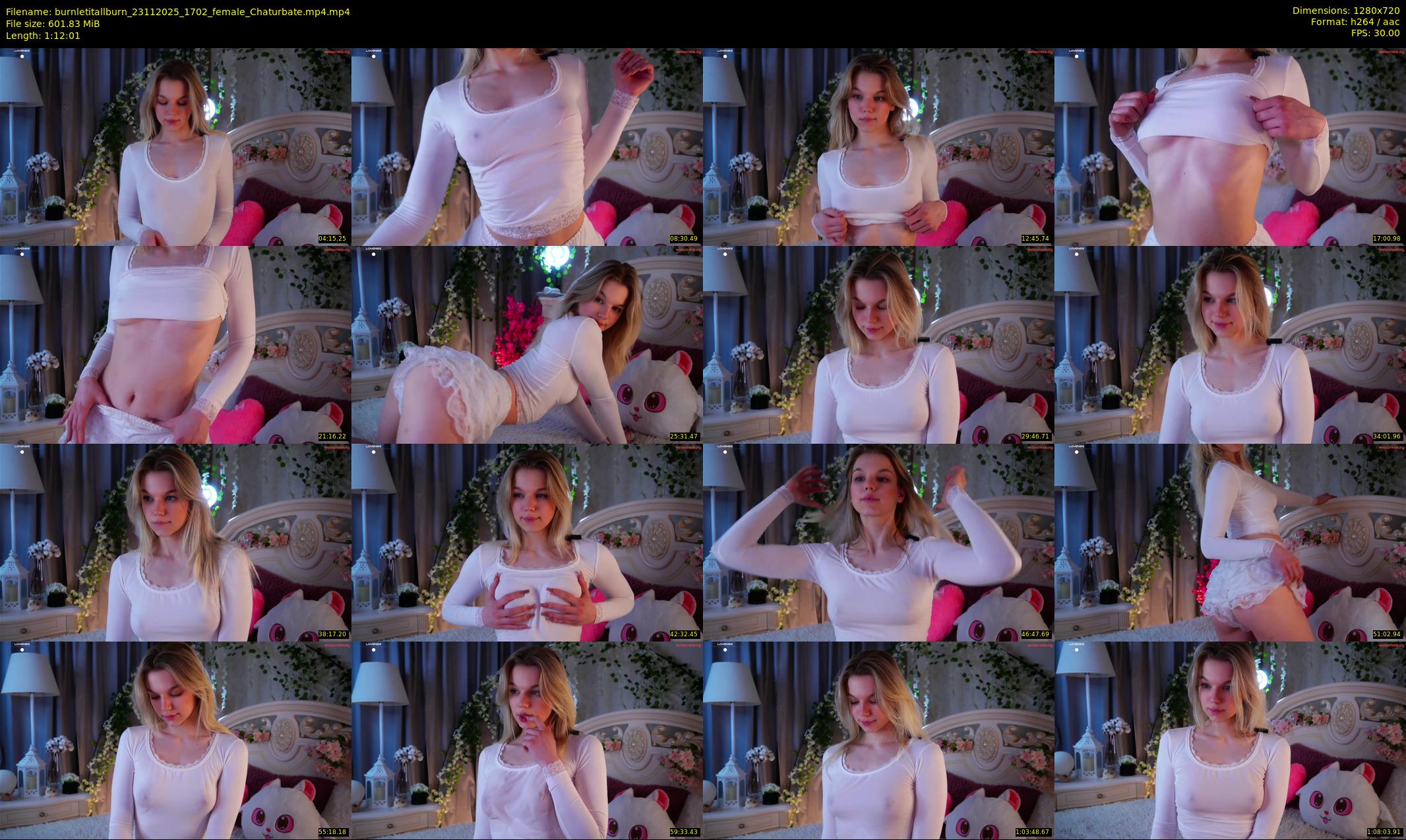 burnletitallburn — 73 minute Chaturbate female cam show recording, 720p, Nov 23, 2025