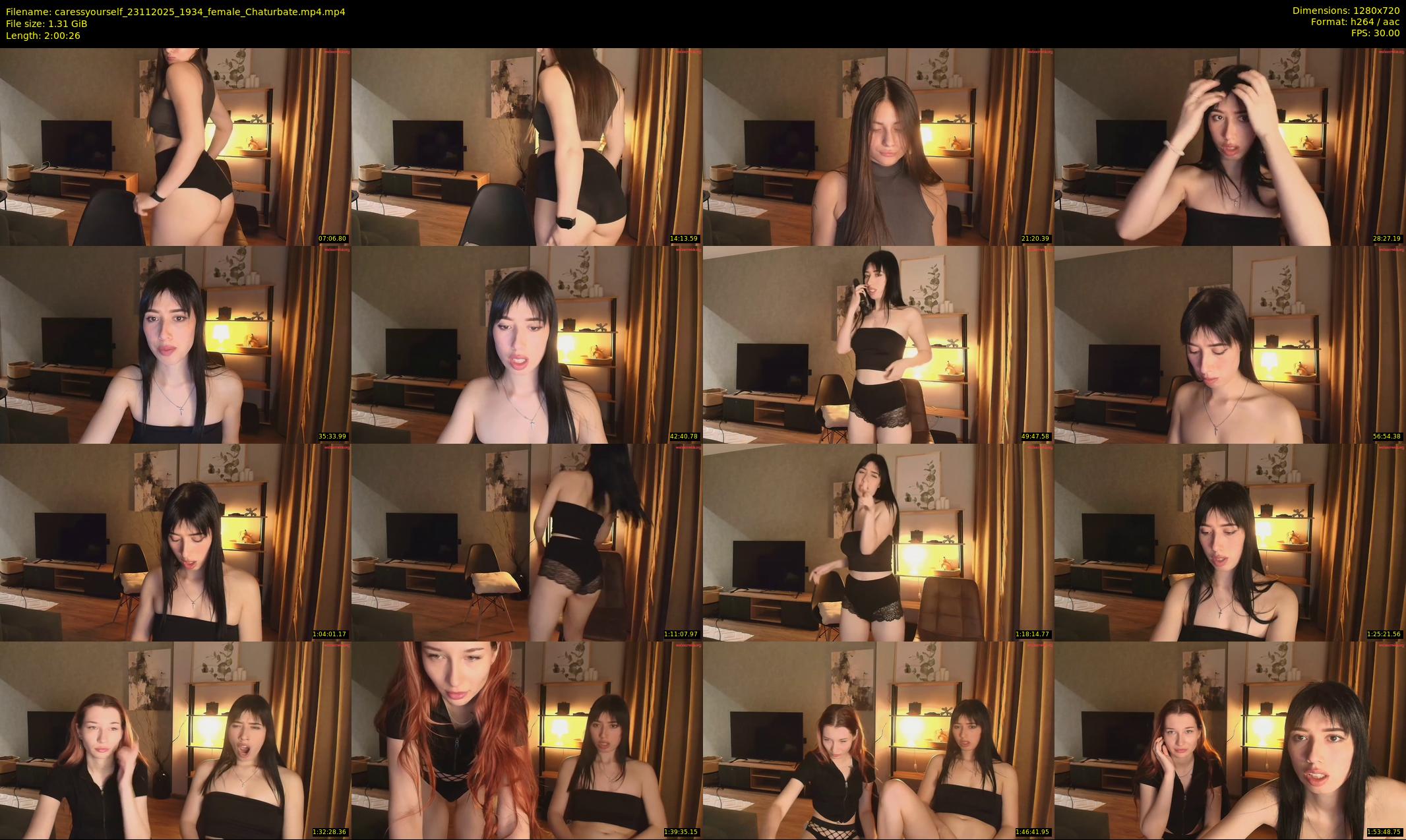 caressyourself — 121 minute Chaturbate female cam show recording, 720p, Nov 23, 2025