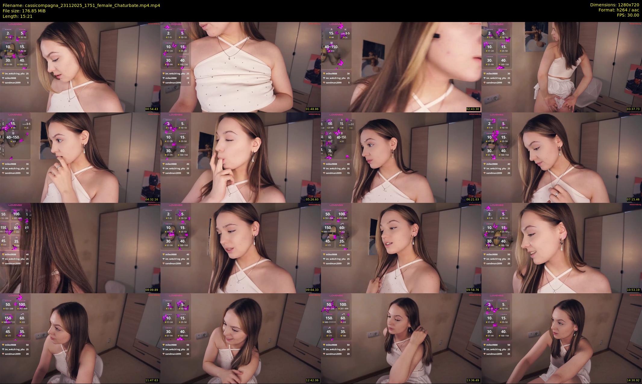 cassicompagna — 16 minute Chaturbate female cam show recording, 720p, Nov 23, 2025