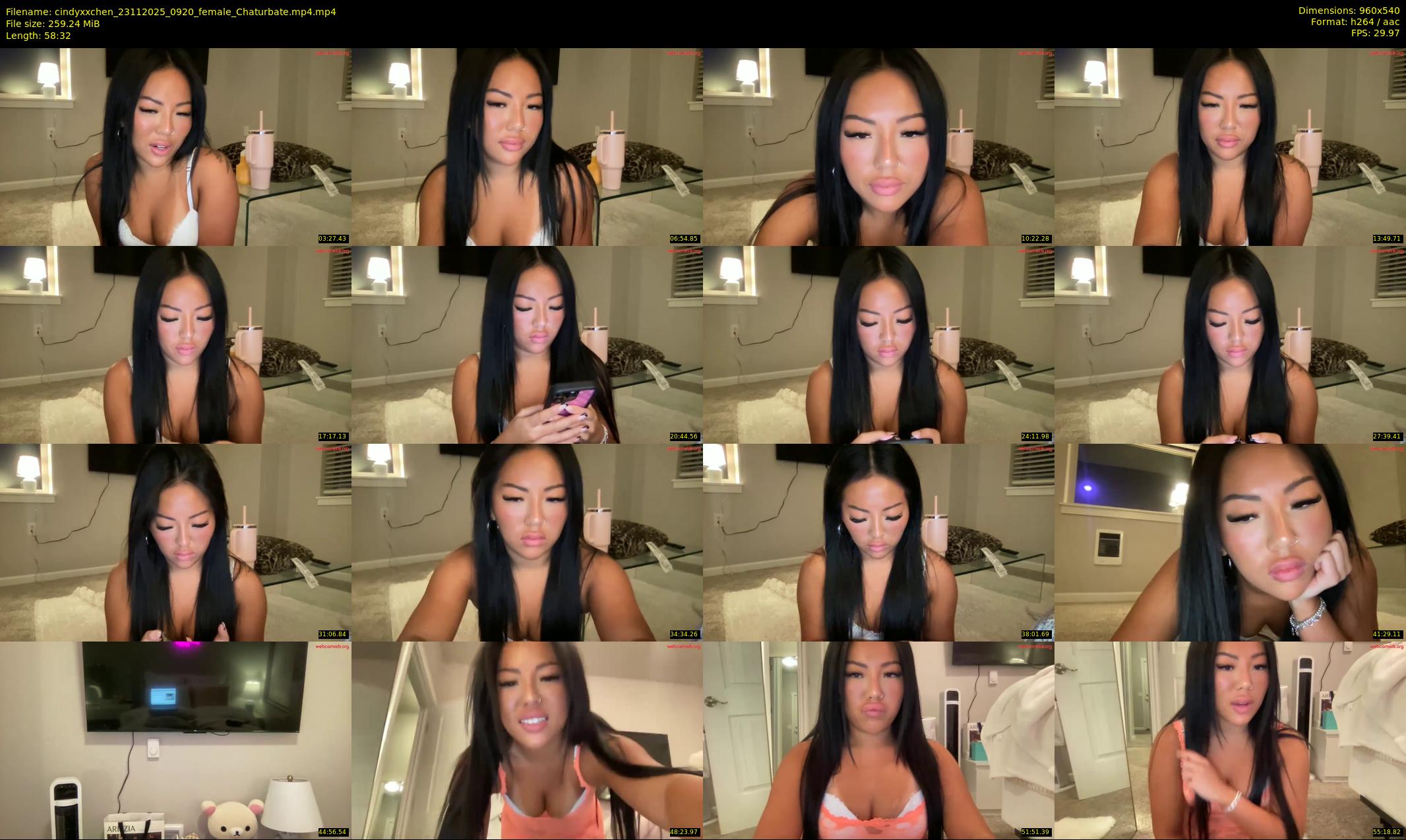 cindyxxchen — 59 minute Chaturbate female cam show recording, 480p, Nov 23, 2025