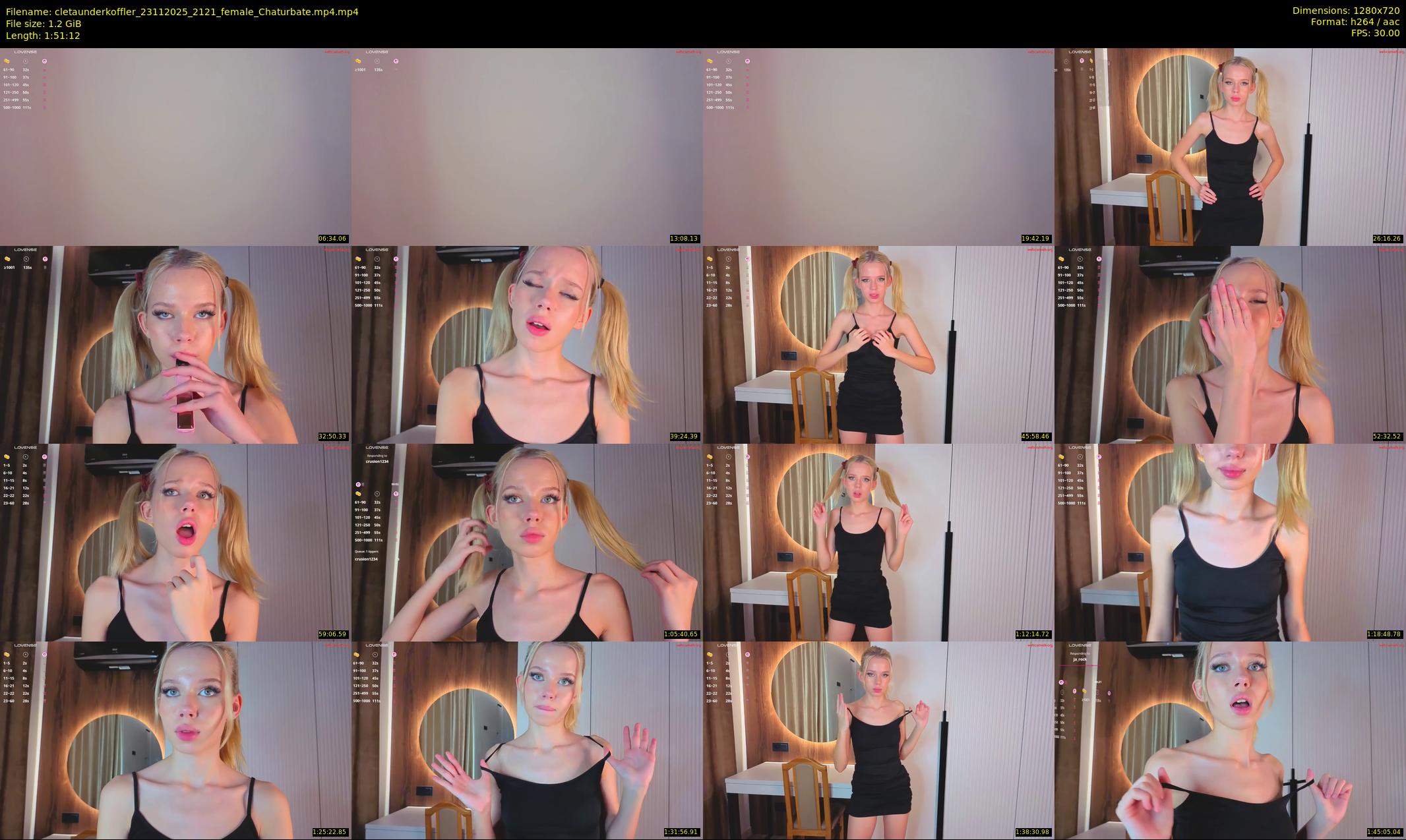 cletaunderkoffler — 112 minute Chaturbate female cam show recording, 720p, Nov 23, 2025