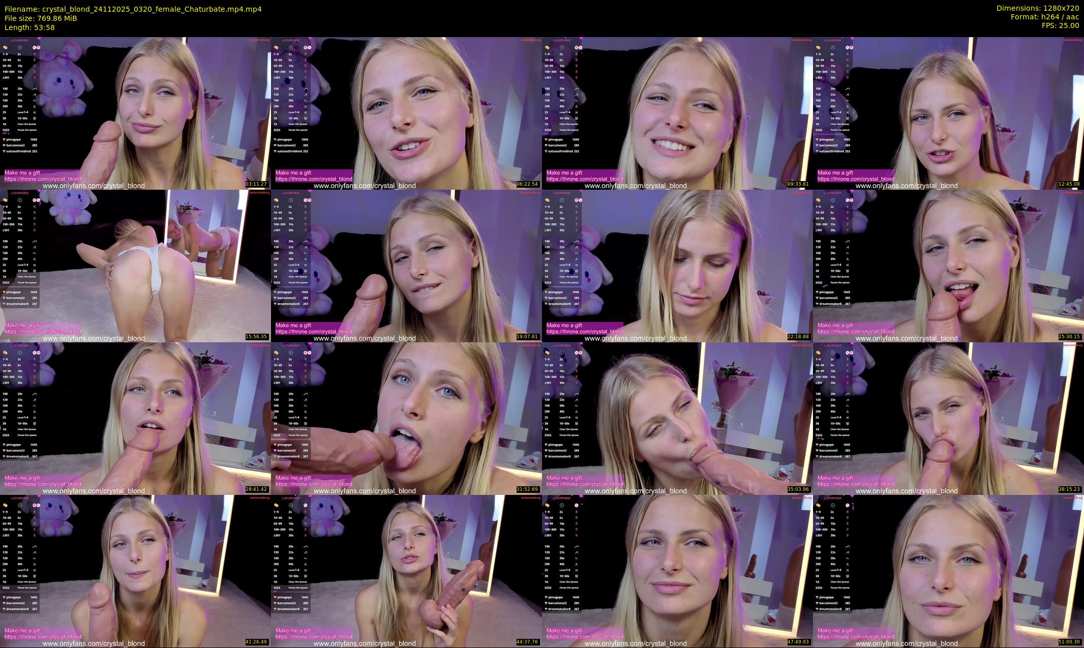 crystal_blond — 54 minute Chaturbate female cam show recording, 720p, Nov 24, 2025
