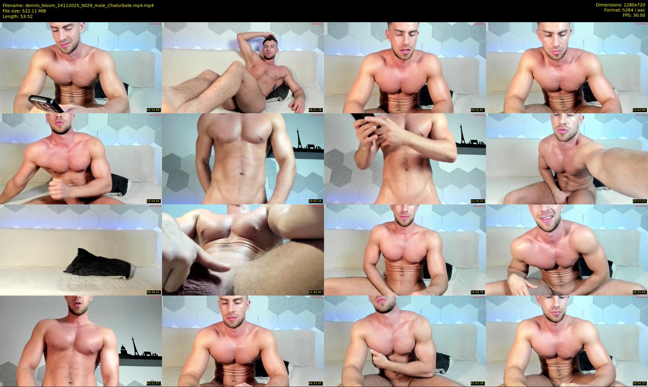 dennis_bloom — 54 minute Chaturbate male cam show recording, 720p, Nov 24, 2025