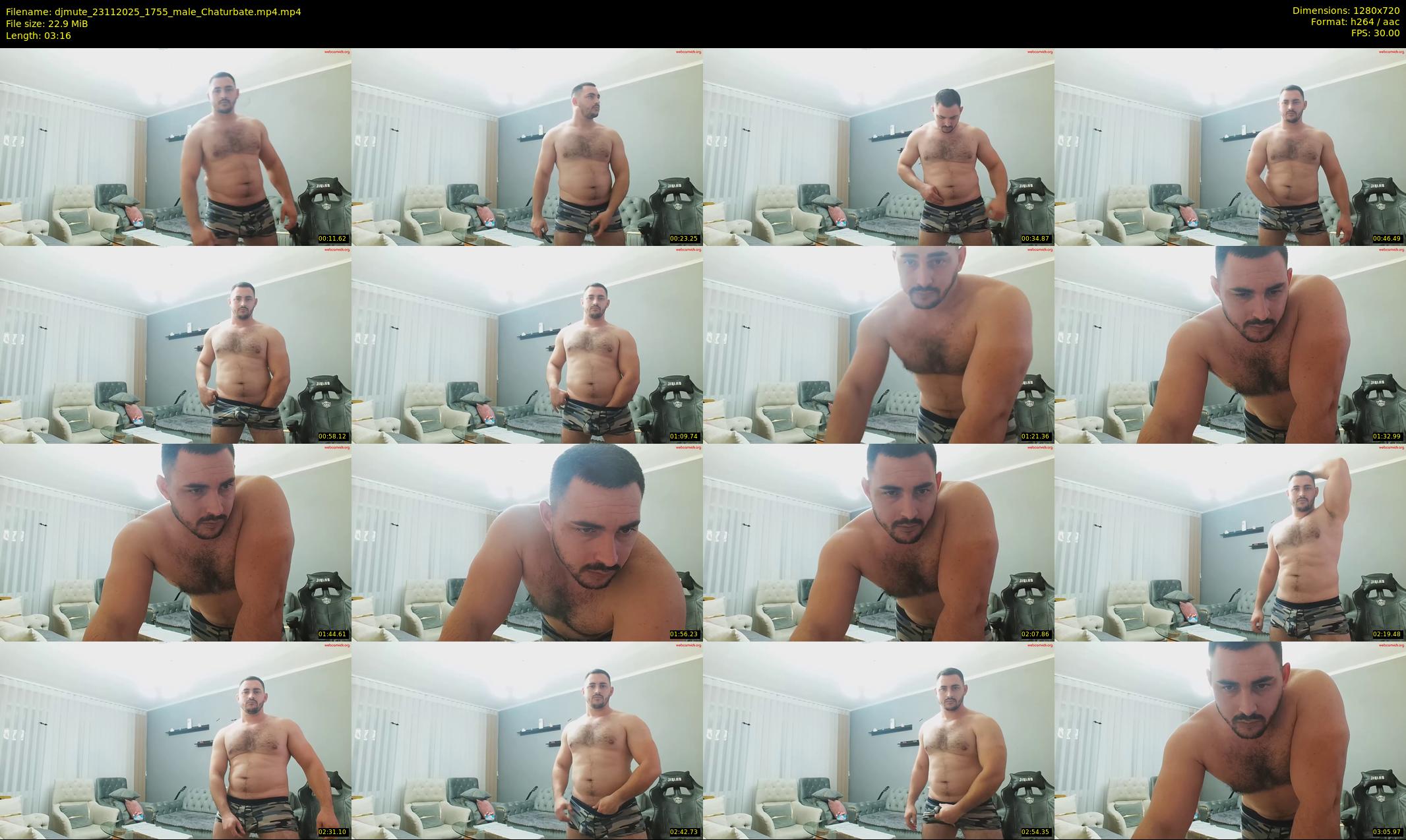 djmute — 4 minute Chaturbate male cam show recording, 720p, Nov 23, 2025