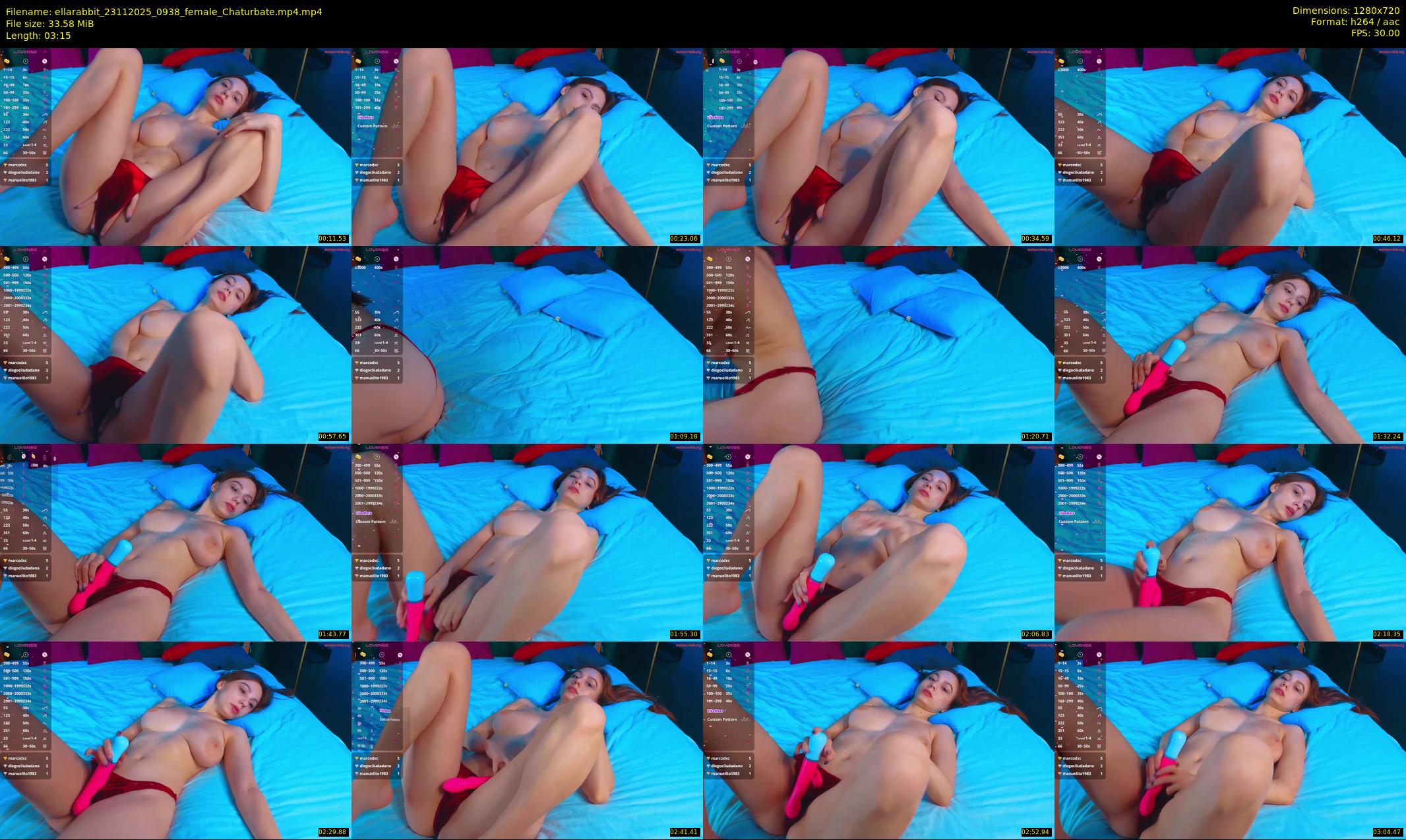 ellarabbit — 4 minute Chaturbate female cam show recording, 720p, Nov 23, 2025