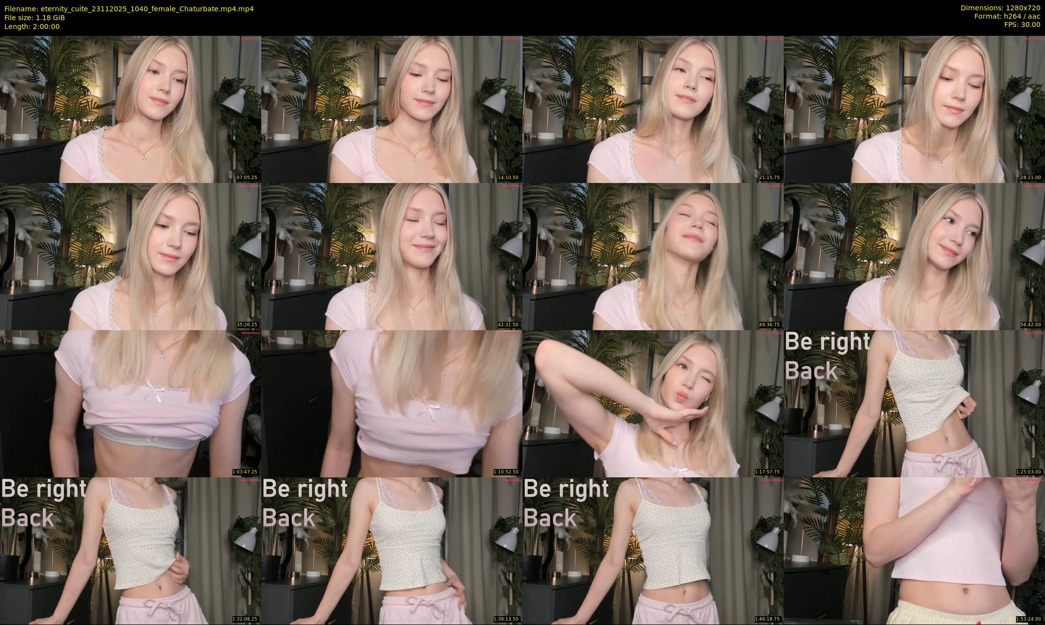 eternity_cuite — 120 minute Chaturbate female cam show recording, 720p, Nov 23, 2025