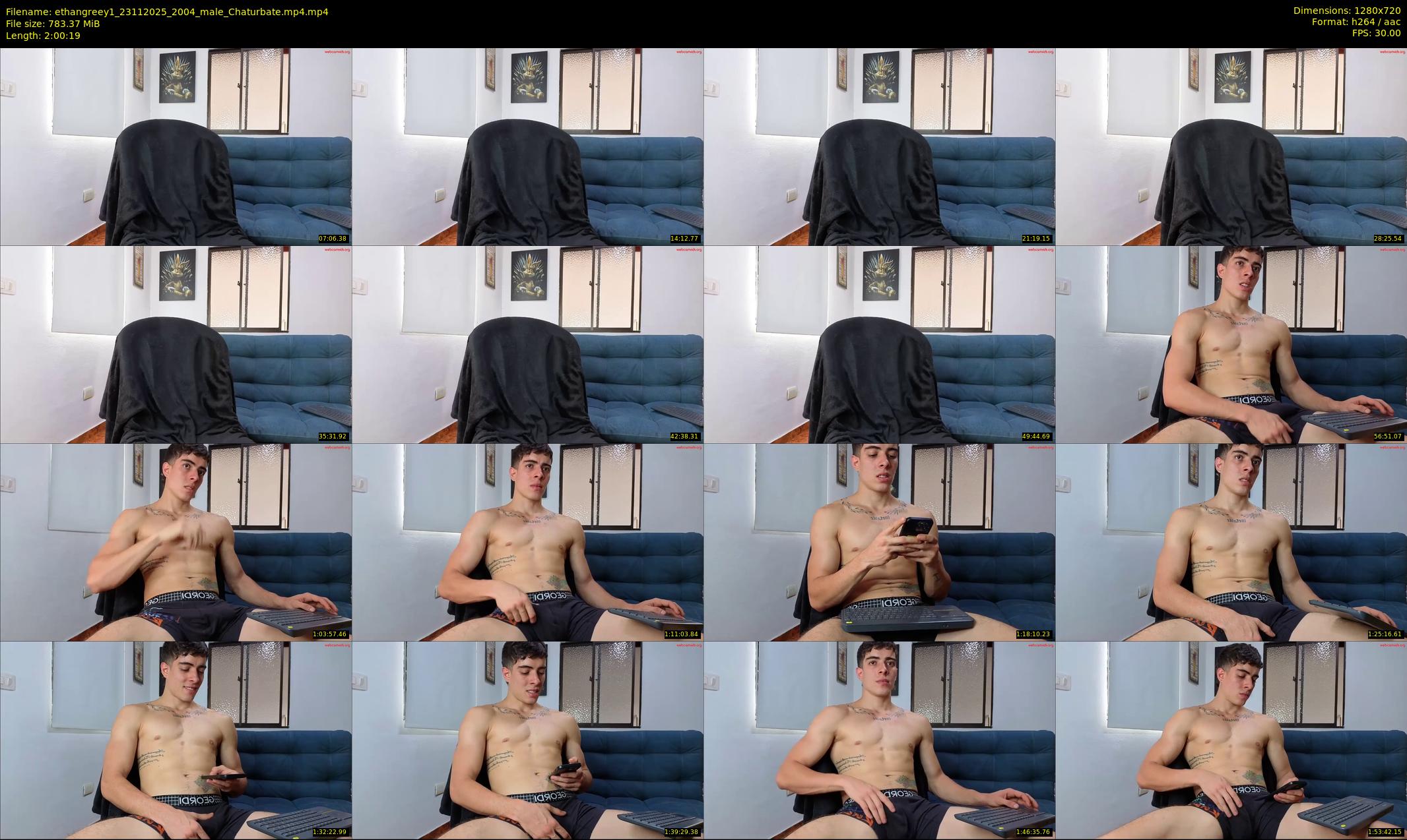 ethangreey1 — 121 minute Chaturbate male cam show recording, 720p, Nov 23, 2025