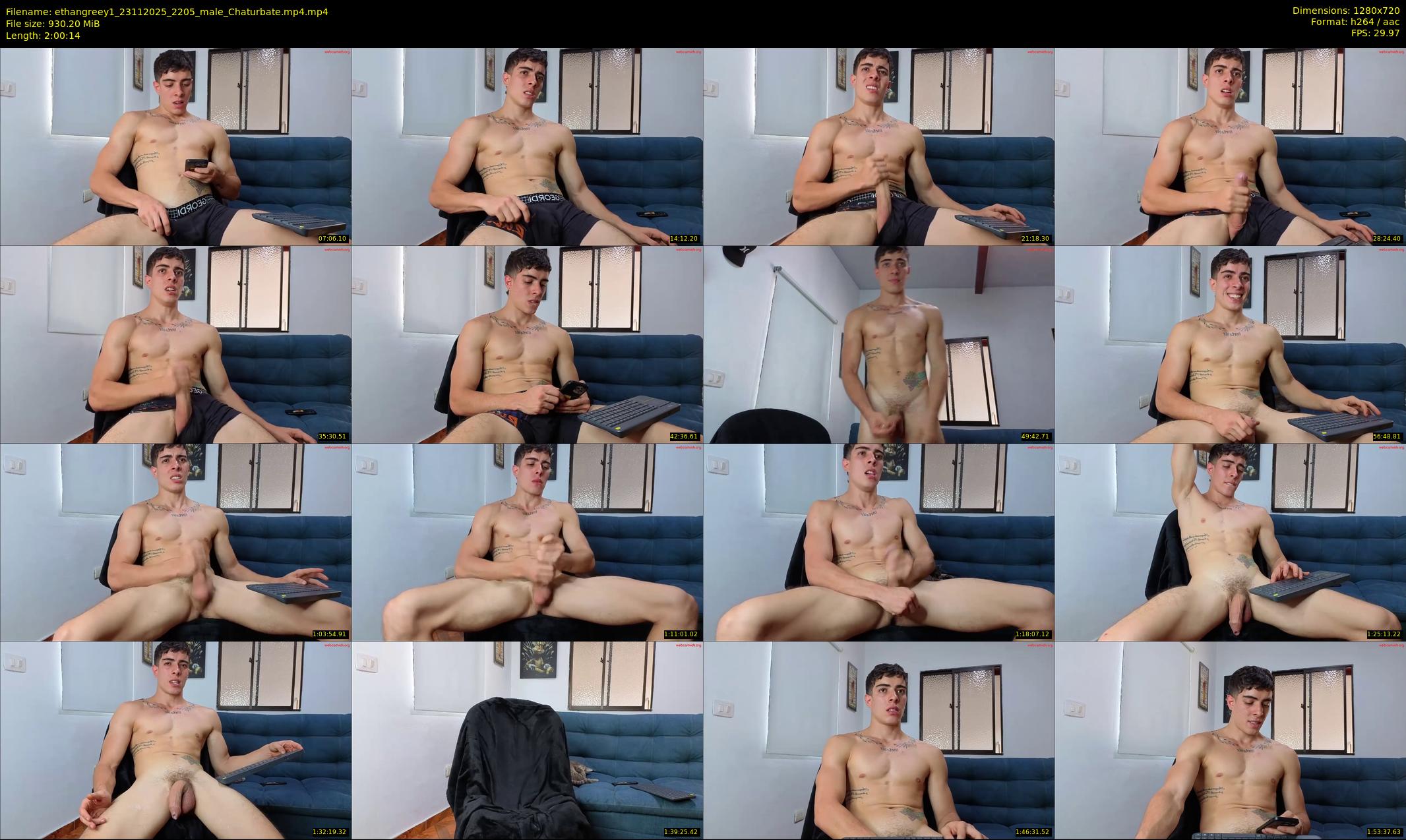 ethangreey1 — 121 minute Chaturbate male cam show recording, 720p, Nov 23, 2025