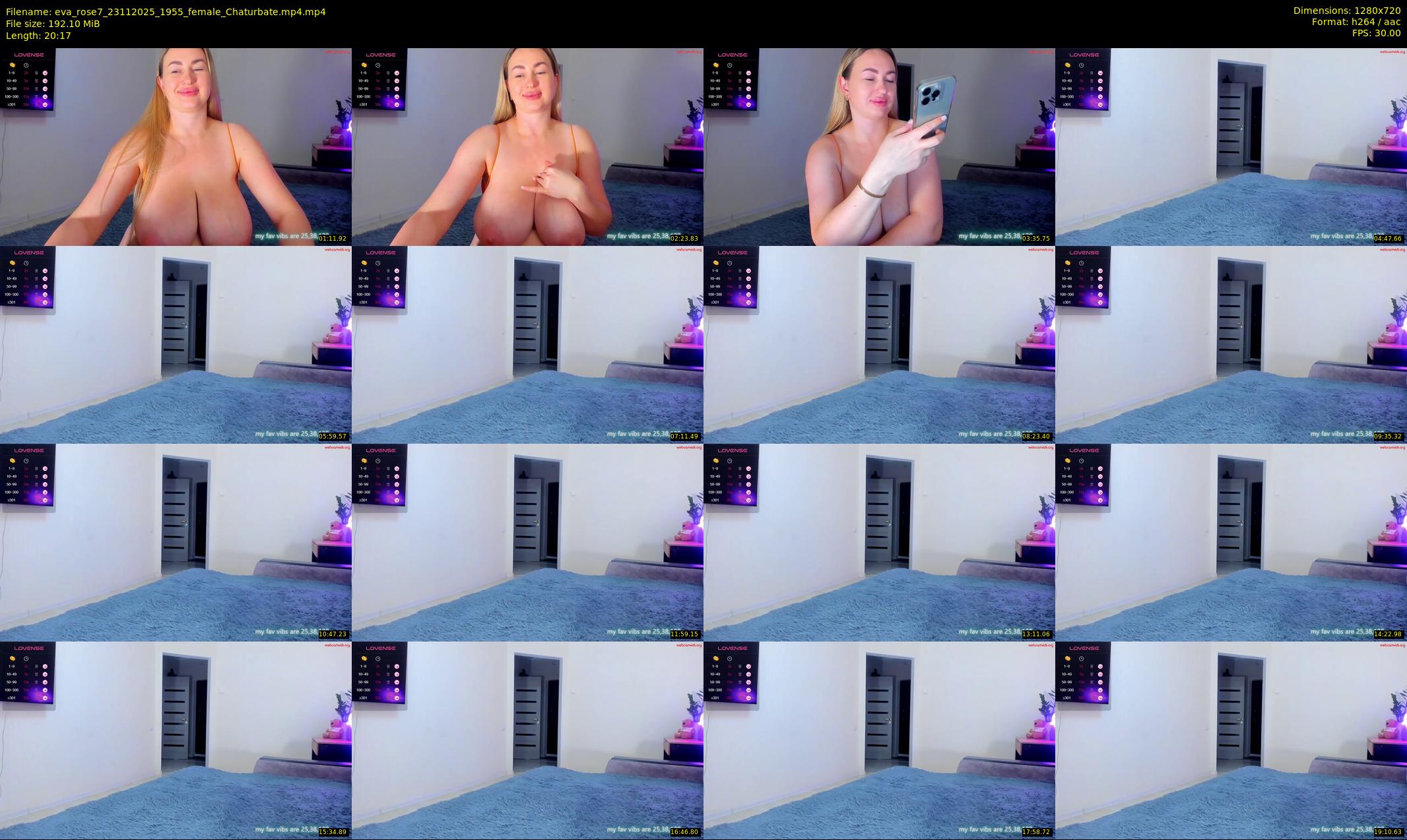 eva_rose7 — 21 minute Chaturbate female cam show recording, 720p, Nov 23, 2025