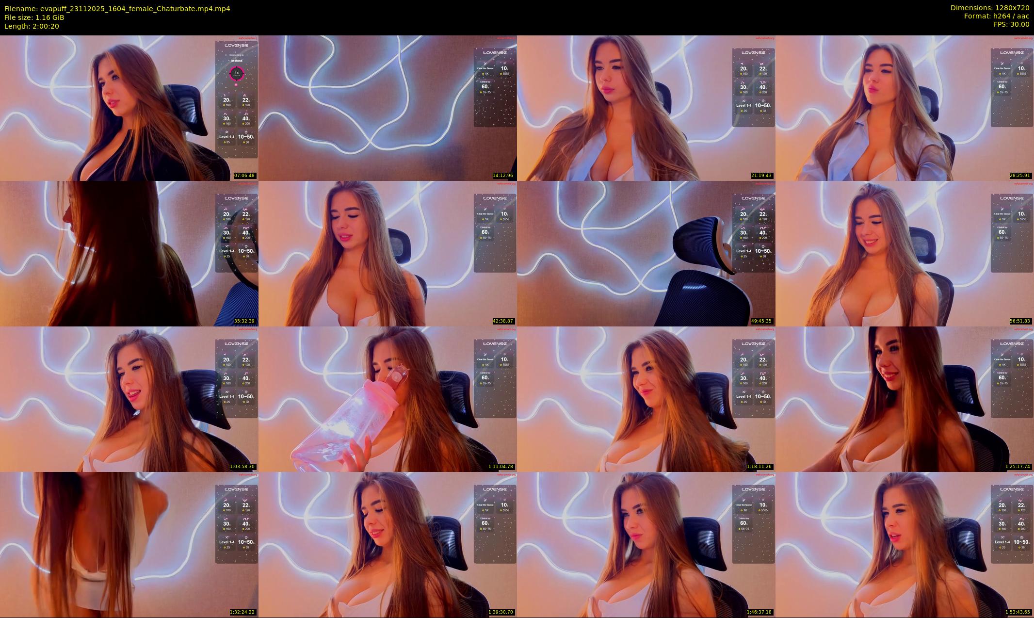 evapuff — 121 minute Chaturbate female cam show recording, 720p, Nov 23, 2025