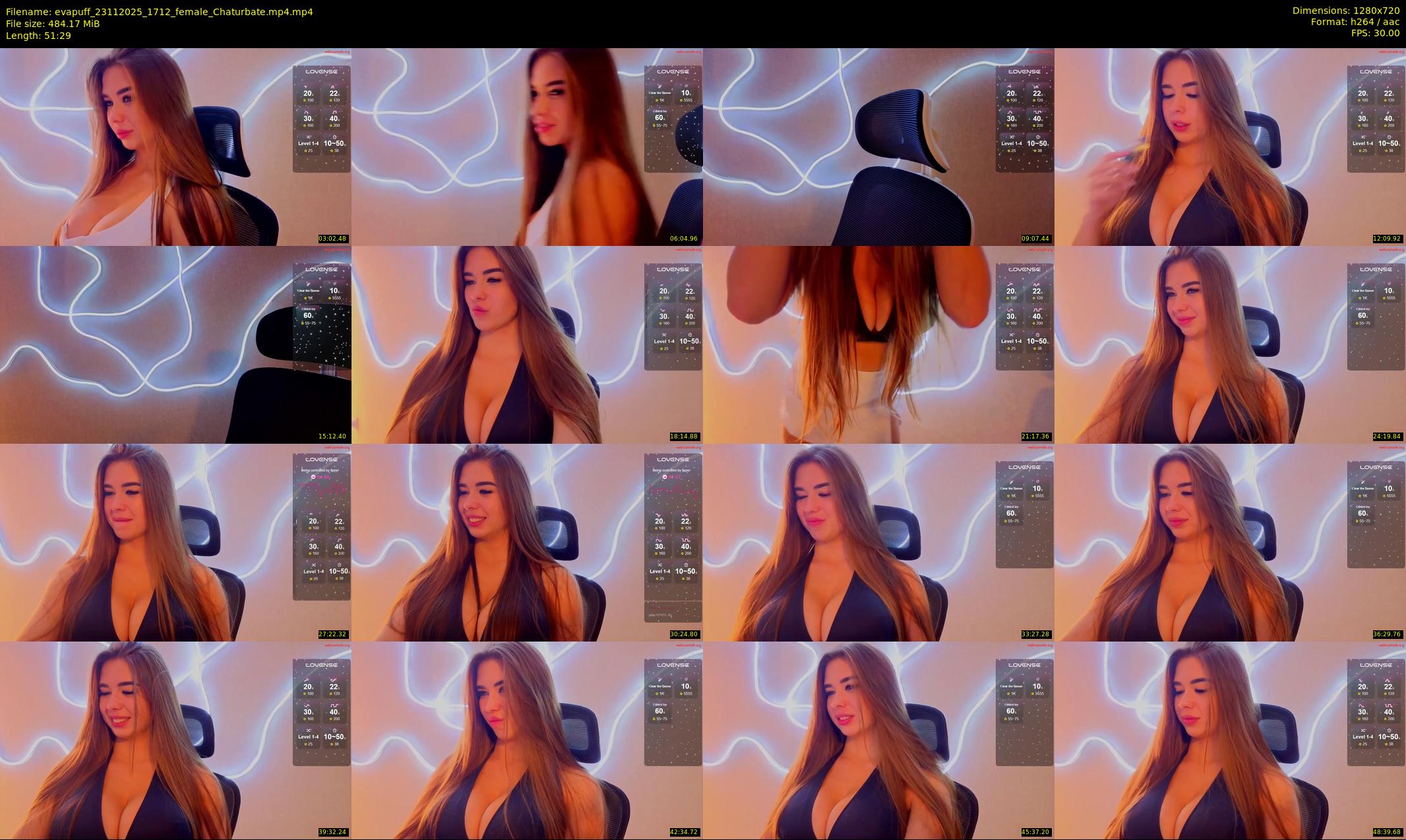 evapuff — 52 minute Chaturbate female cam show recording, 720p, Nov 23, 2025