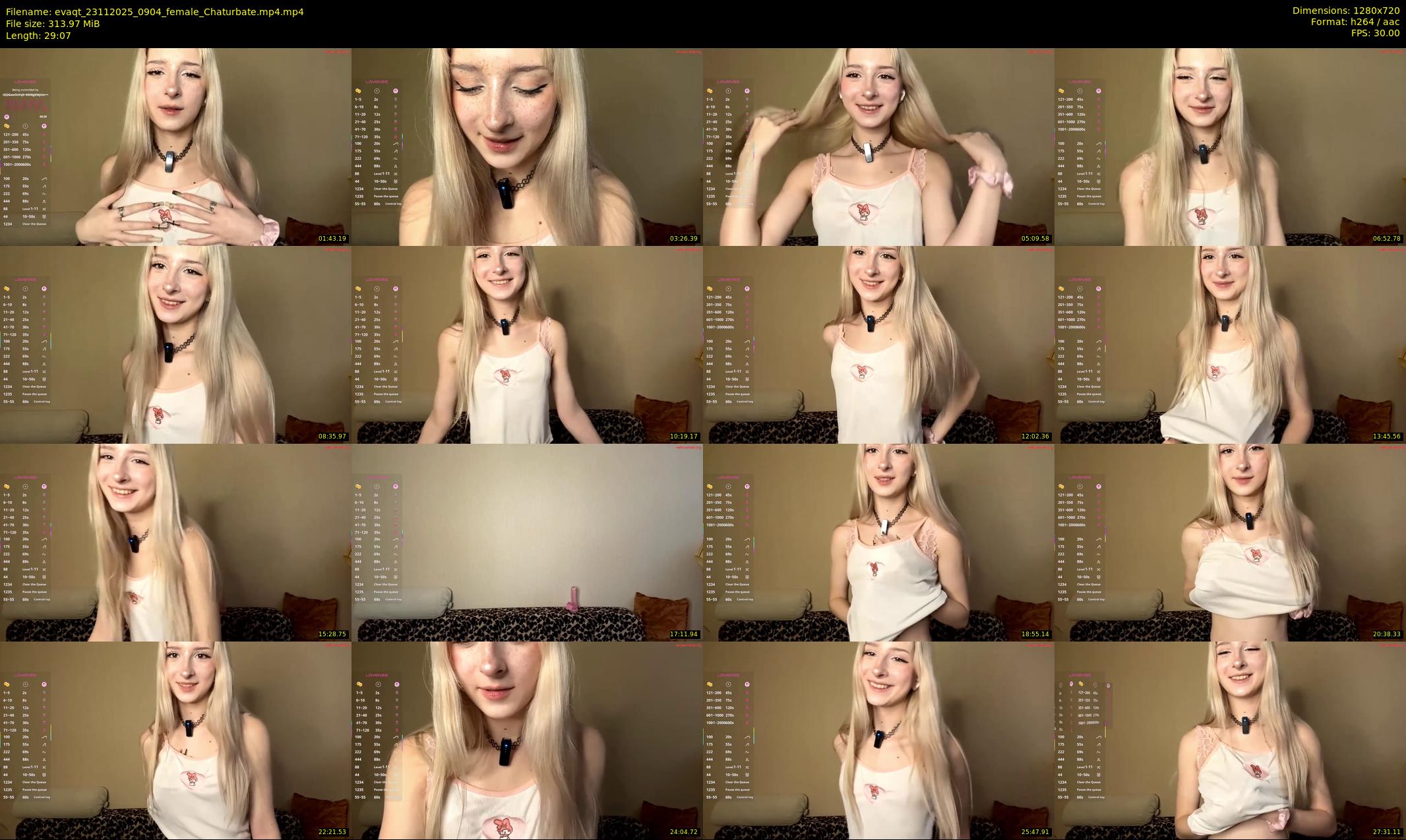 evaqt — 30 minute Chaturbate female cam show recording, 720p, Nov 23, 2025