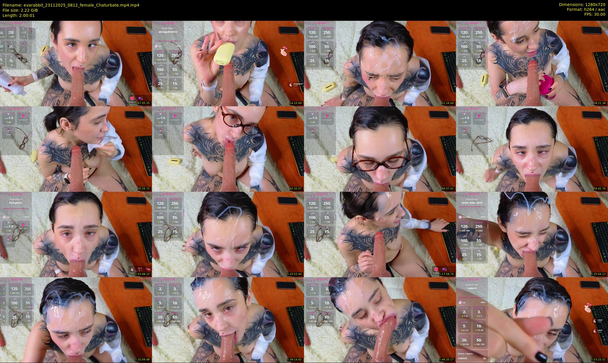 evarabbit — 121 minute Chaturbate female cam show recording, 720p, Nov 23, 2025