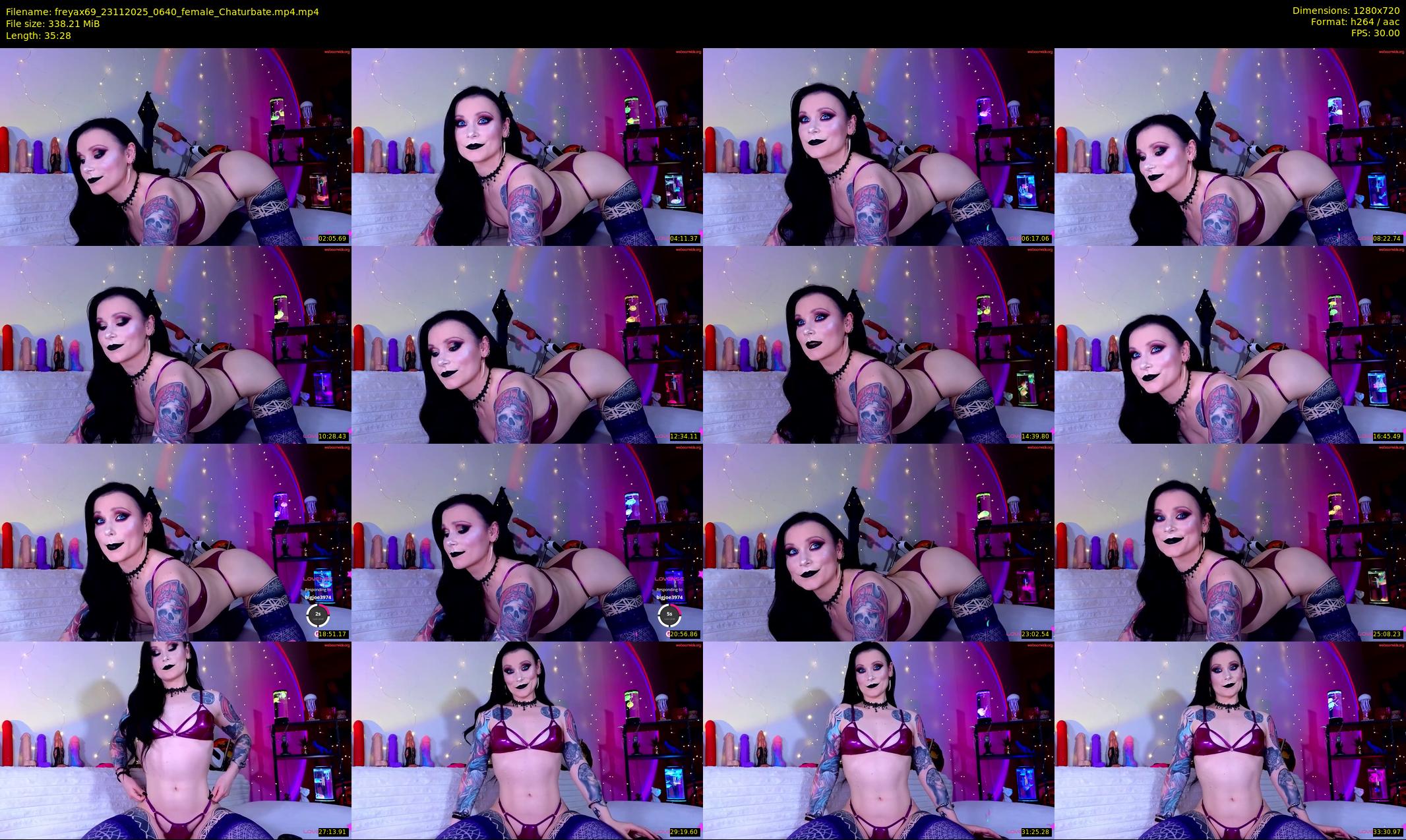 freyax69 — 36 minute Chaturbate female cam show recording, 720p, Nov 23, 2025