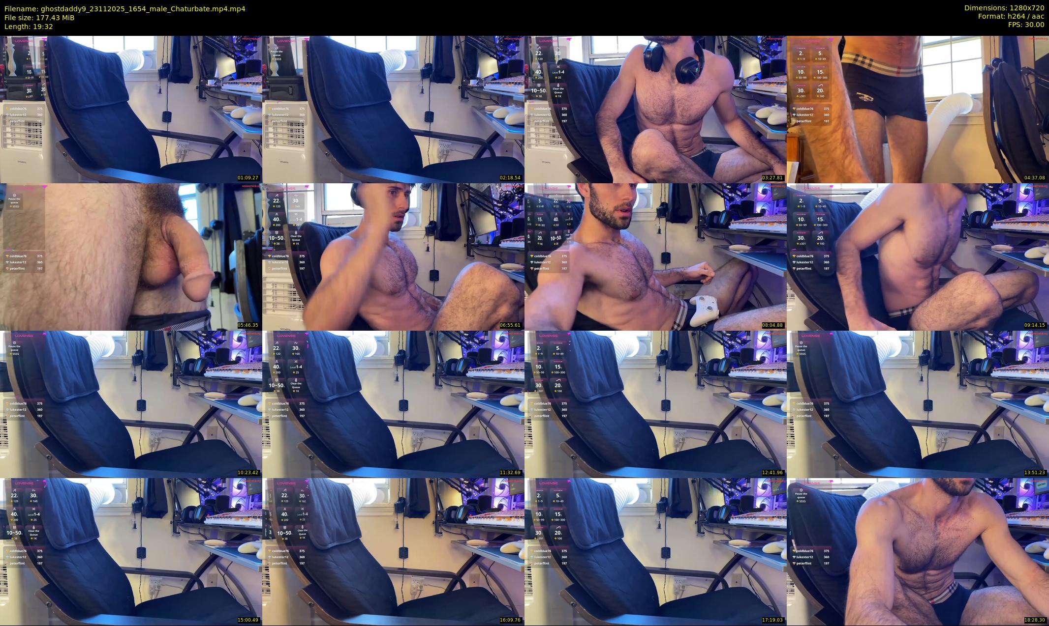 ghostdaddy9 — 20 minute Chaturbate male cam show recording, 720p, Nov 23, 2025