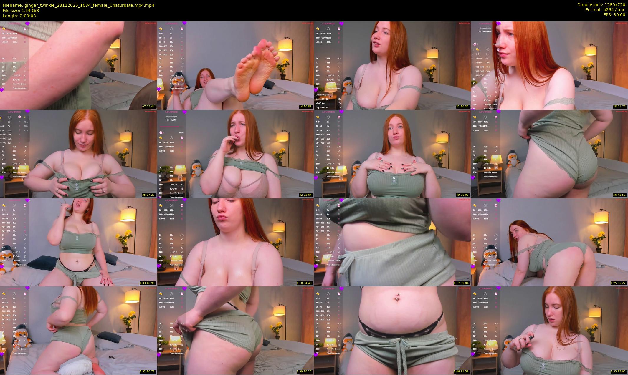 ginger_twinkle — 121 minute Chaturbate female cam show recording, 720p, Nov 23, 2025