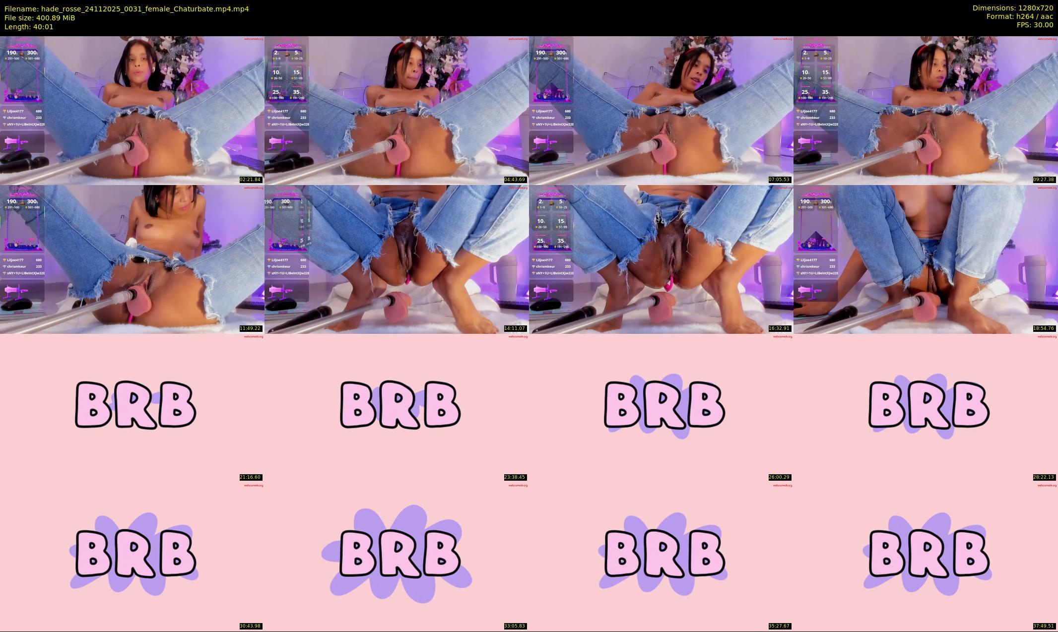 hade_rosse — 41 minute Chaturbate female cam show recording, 720p, Nov 24, 2025