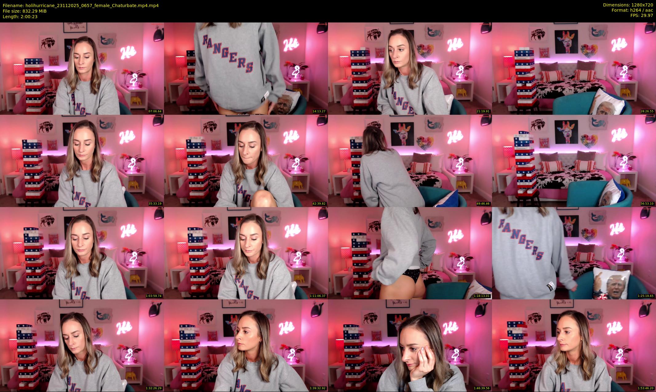 holihurricane — 121 minute Chaturbate female cam show recording, 720p, Nov 23, 2025