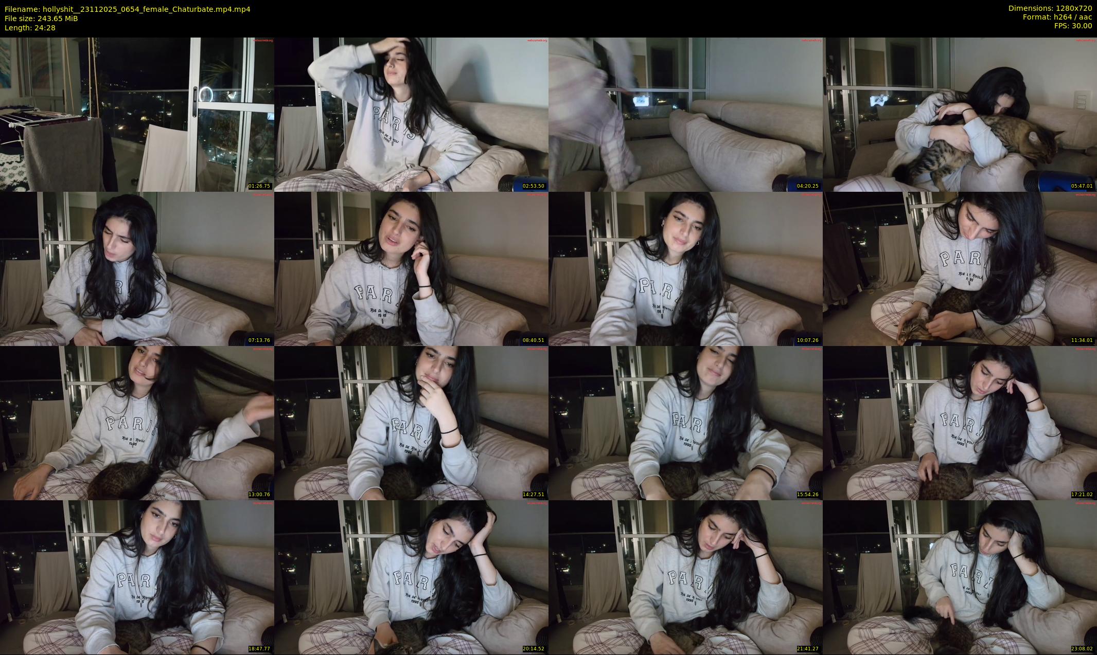 hollyshit_ — 25 minute Chaturbate female cam show recording, 720p, Nov 23, 2025